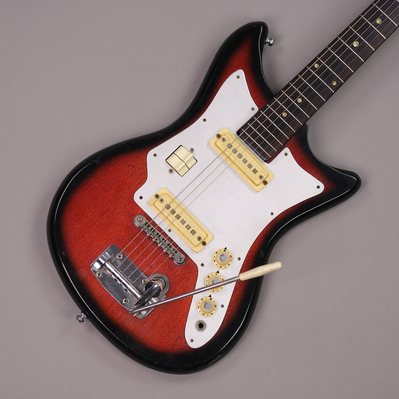 c1960s Teisco Electric Guitar (Japan, Cherry Sunburst)