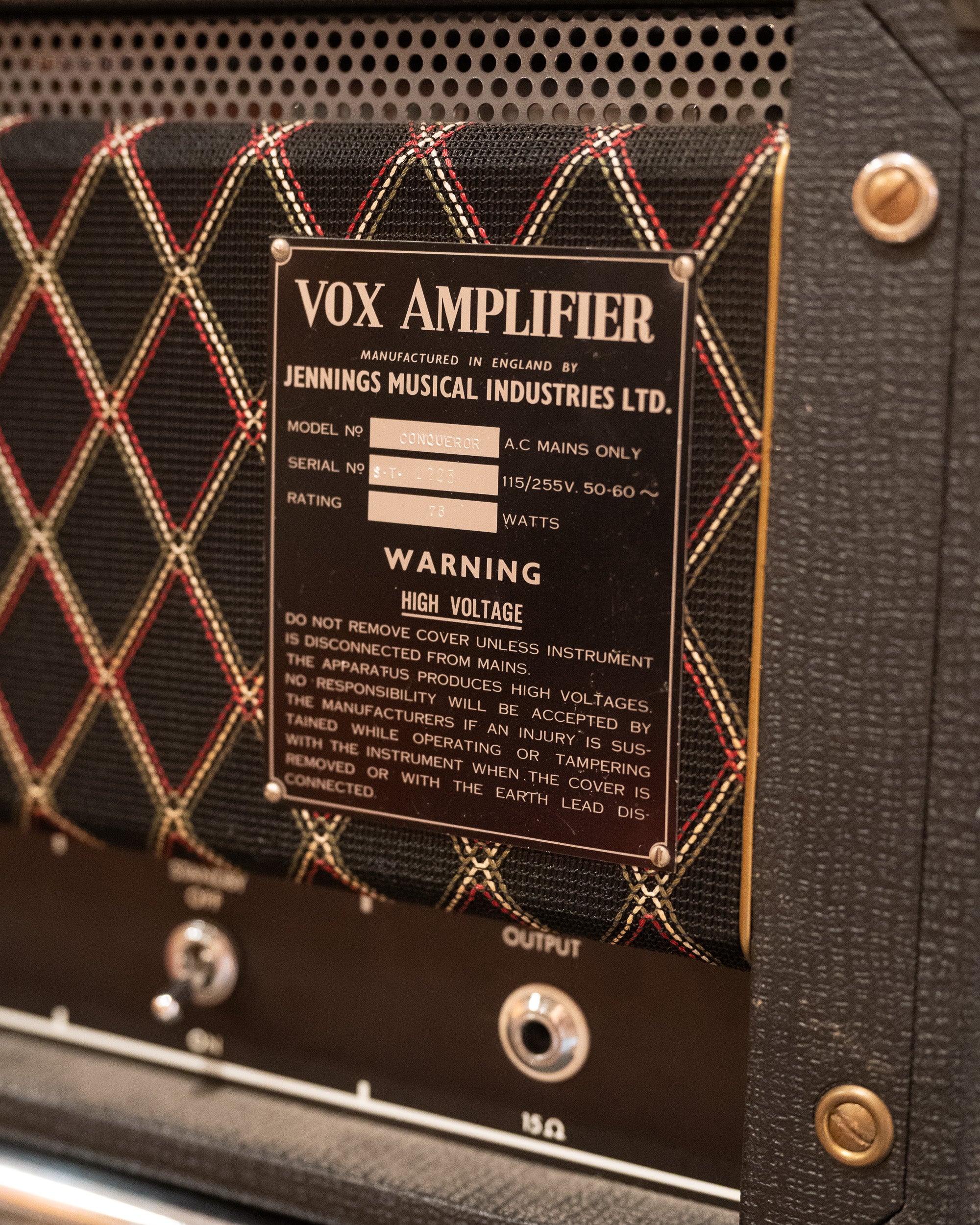 1967 Vox Conqueror Head & Cabinet (England)