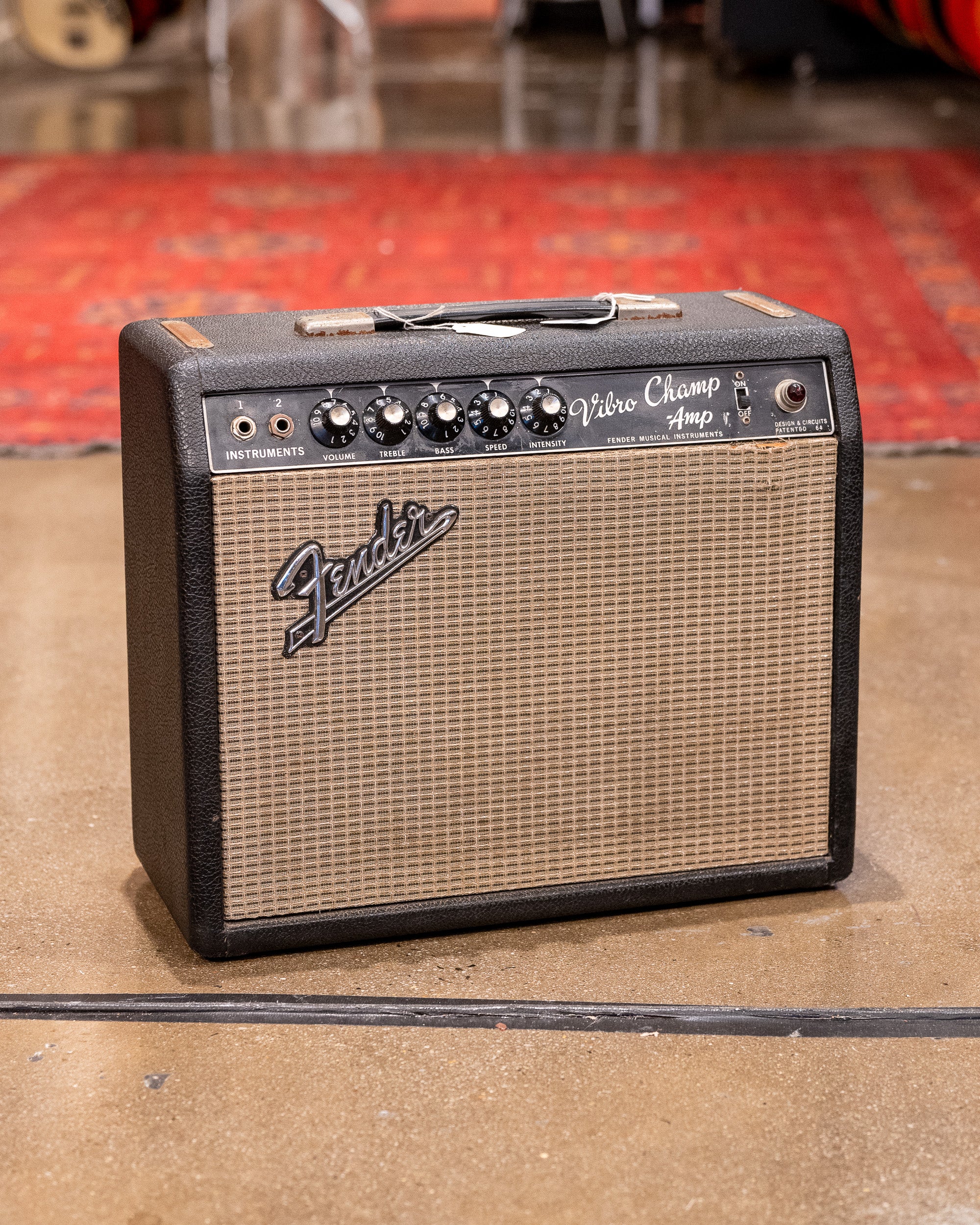 1966 Fender Vibrochamp (USA, Black Panel, 110v)