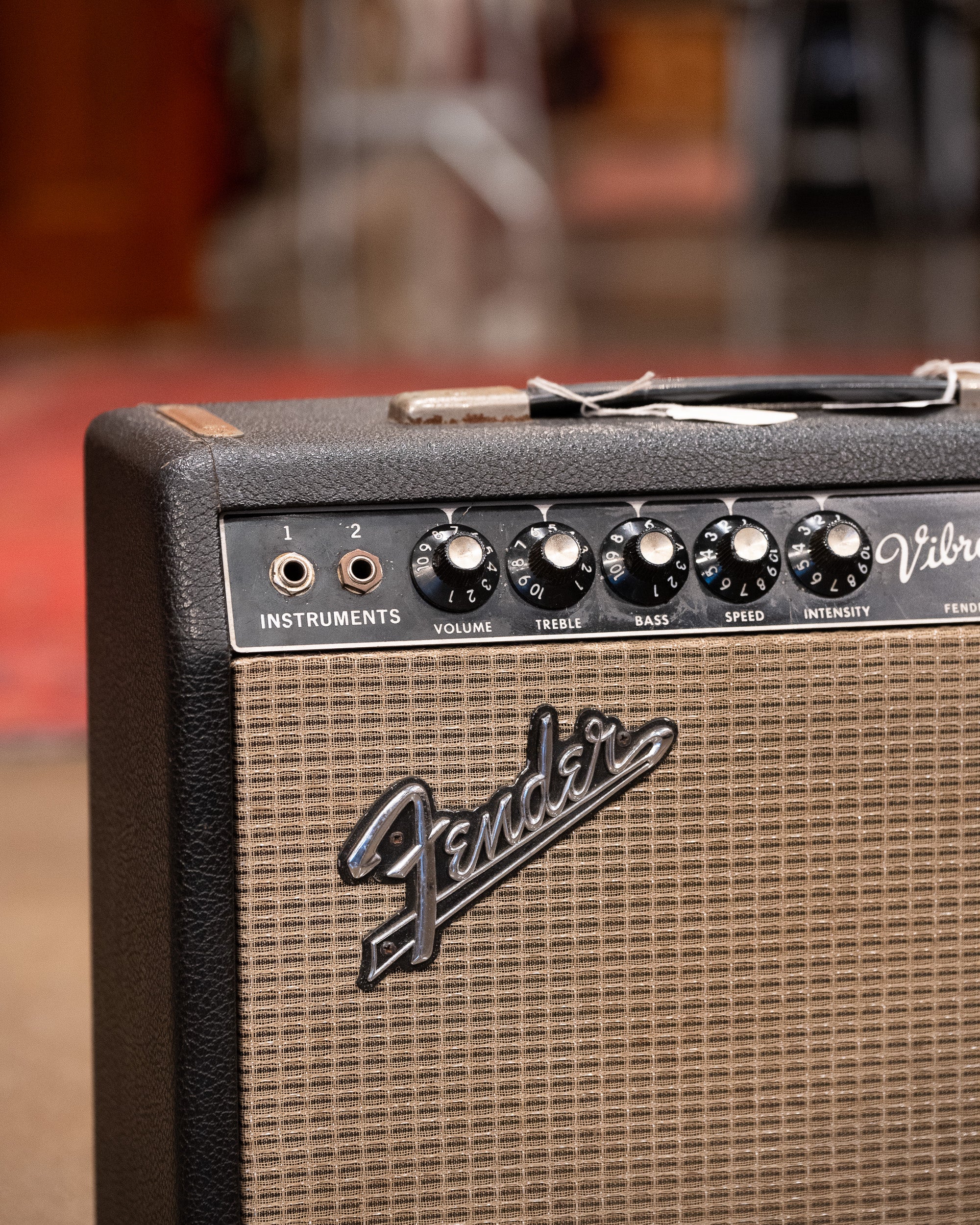 1966 Fender Vibrochamp (USA, Black Panel, 110v)