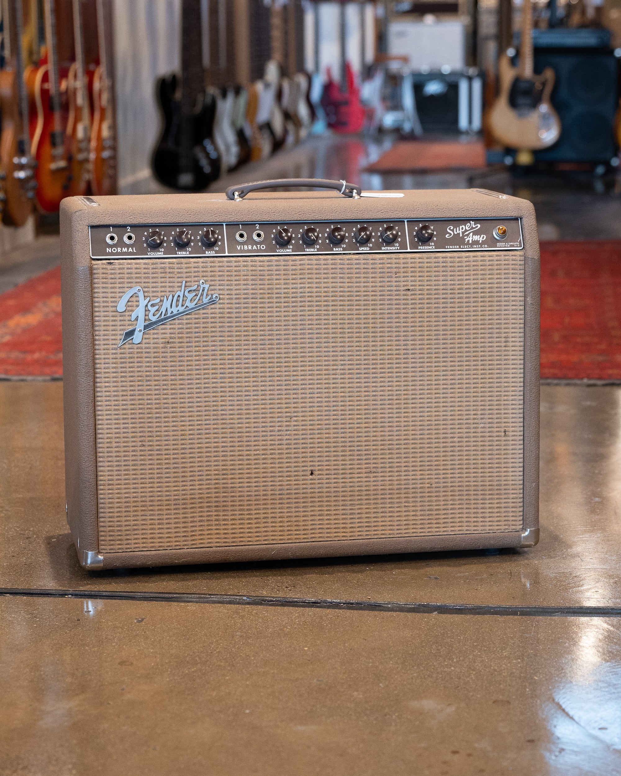 1962 Fender Super Amp (USA, Brownface, Cover, 110V)