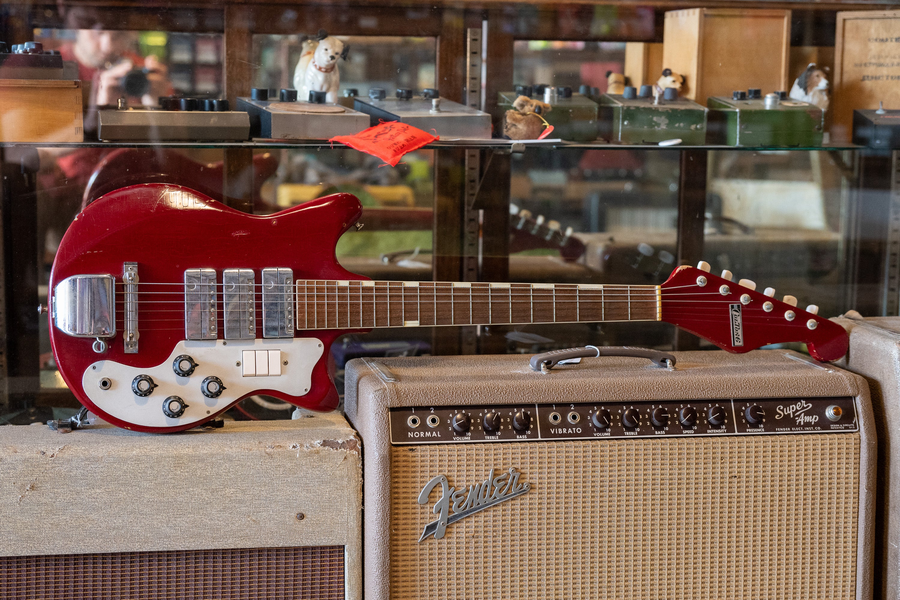 c1960s ColTone 'Teisco' MJ3L (Japan, Red)