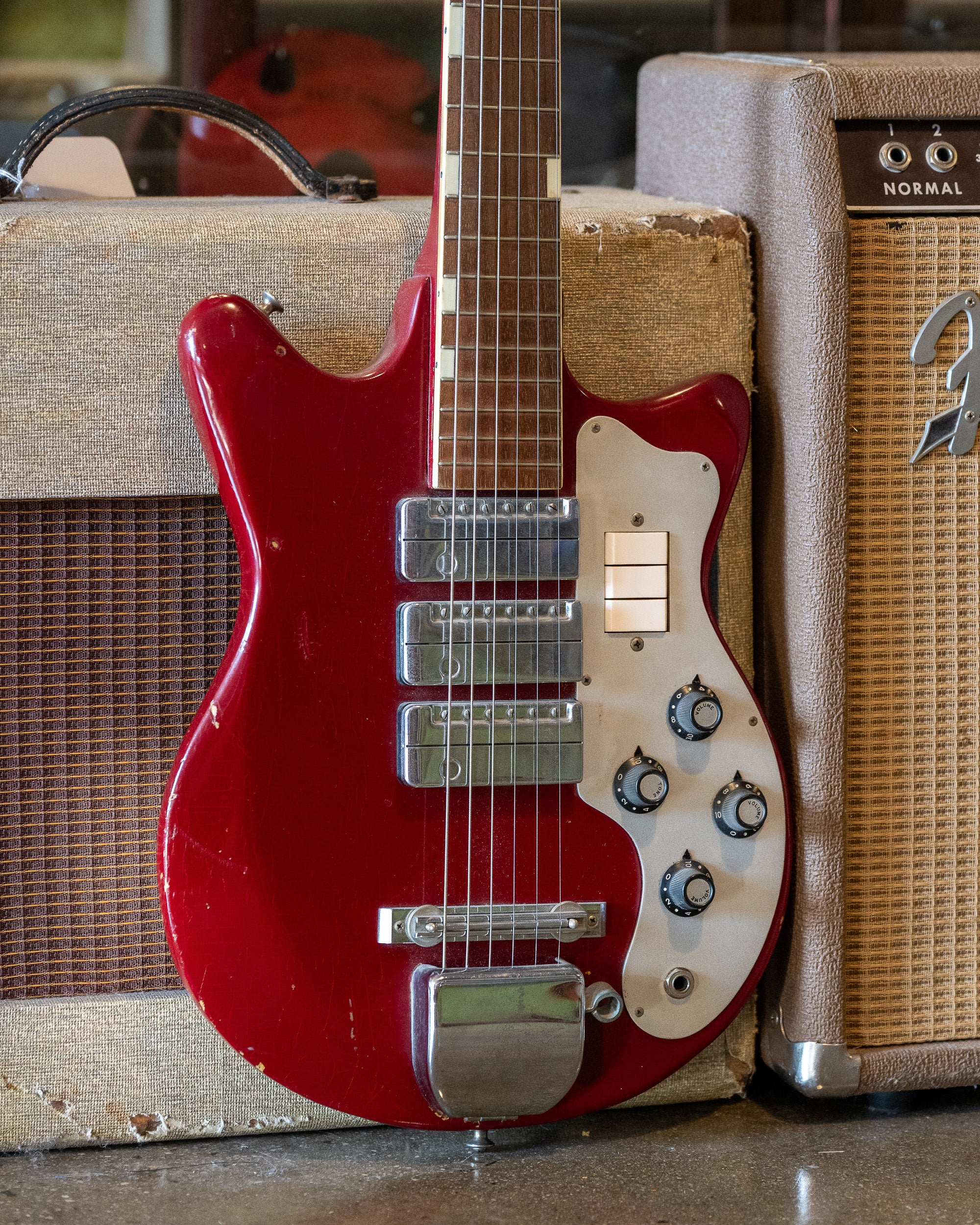 c1960s ColTone 'Teisco' MJ3L (Japan, Red)