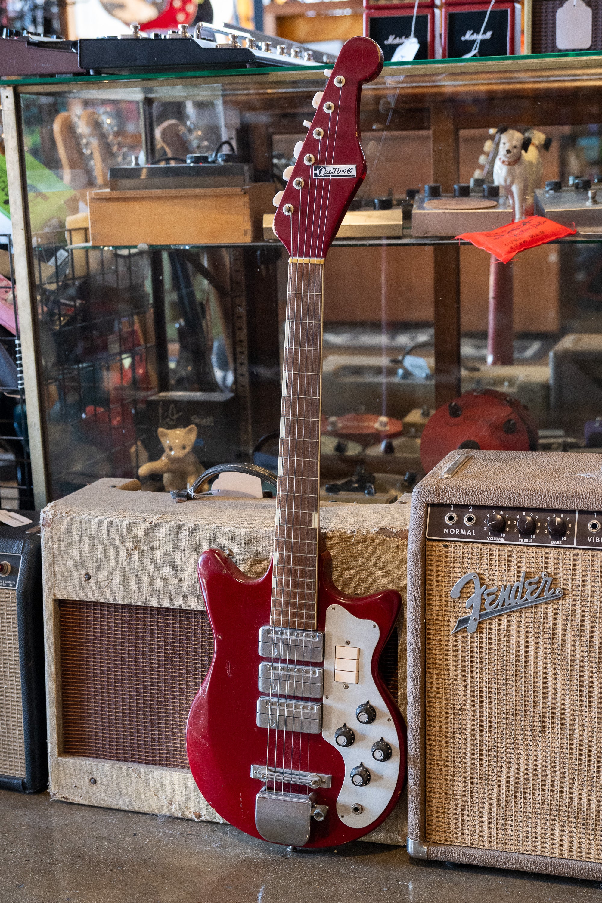 c1960s ColTone 'Teisco' MJ3L (Japan, Red)