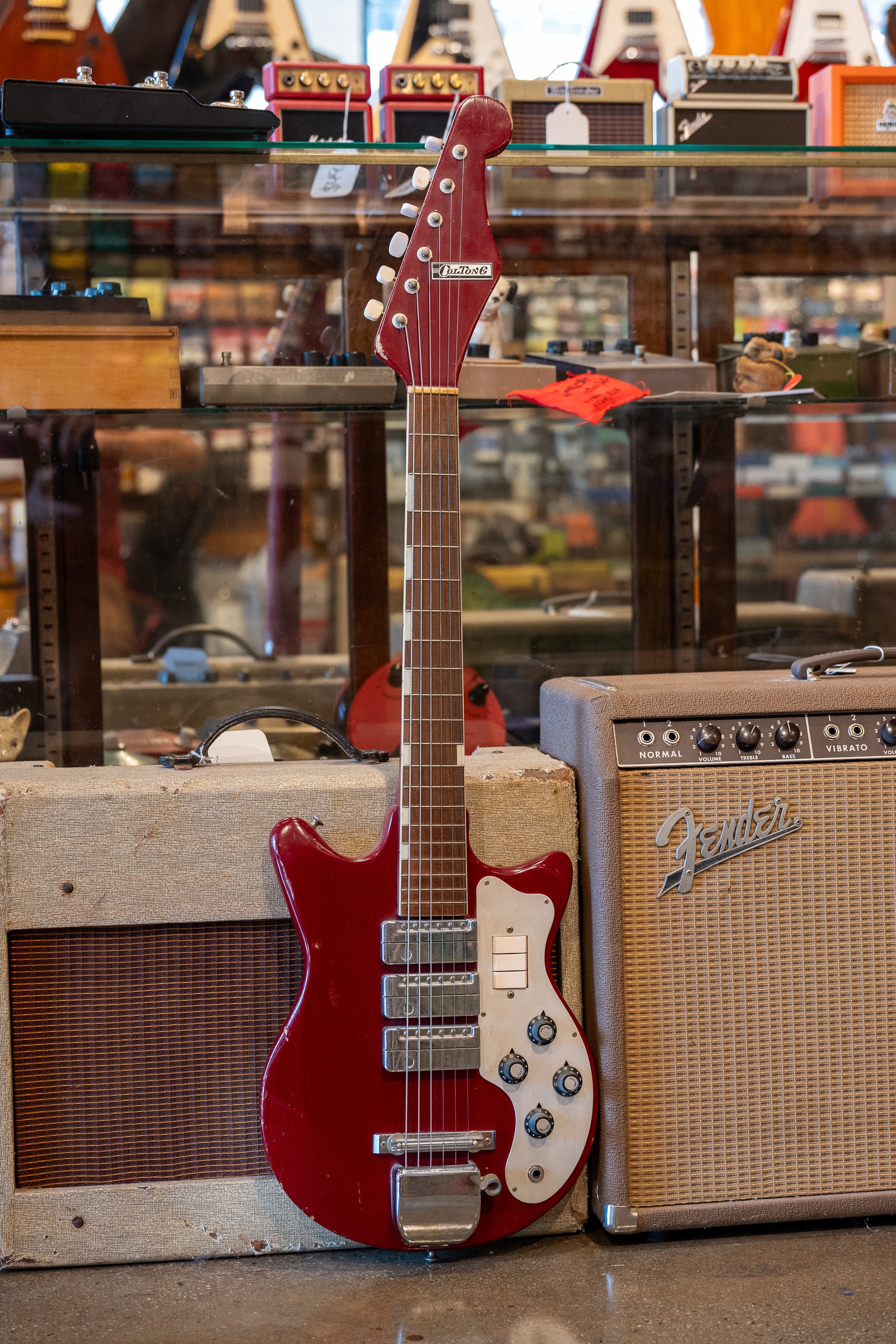 c1960s ColTone 'Teisco' MJ3L (Japan, Red)