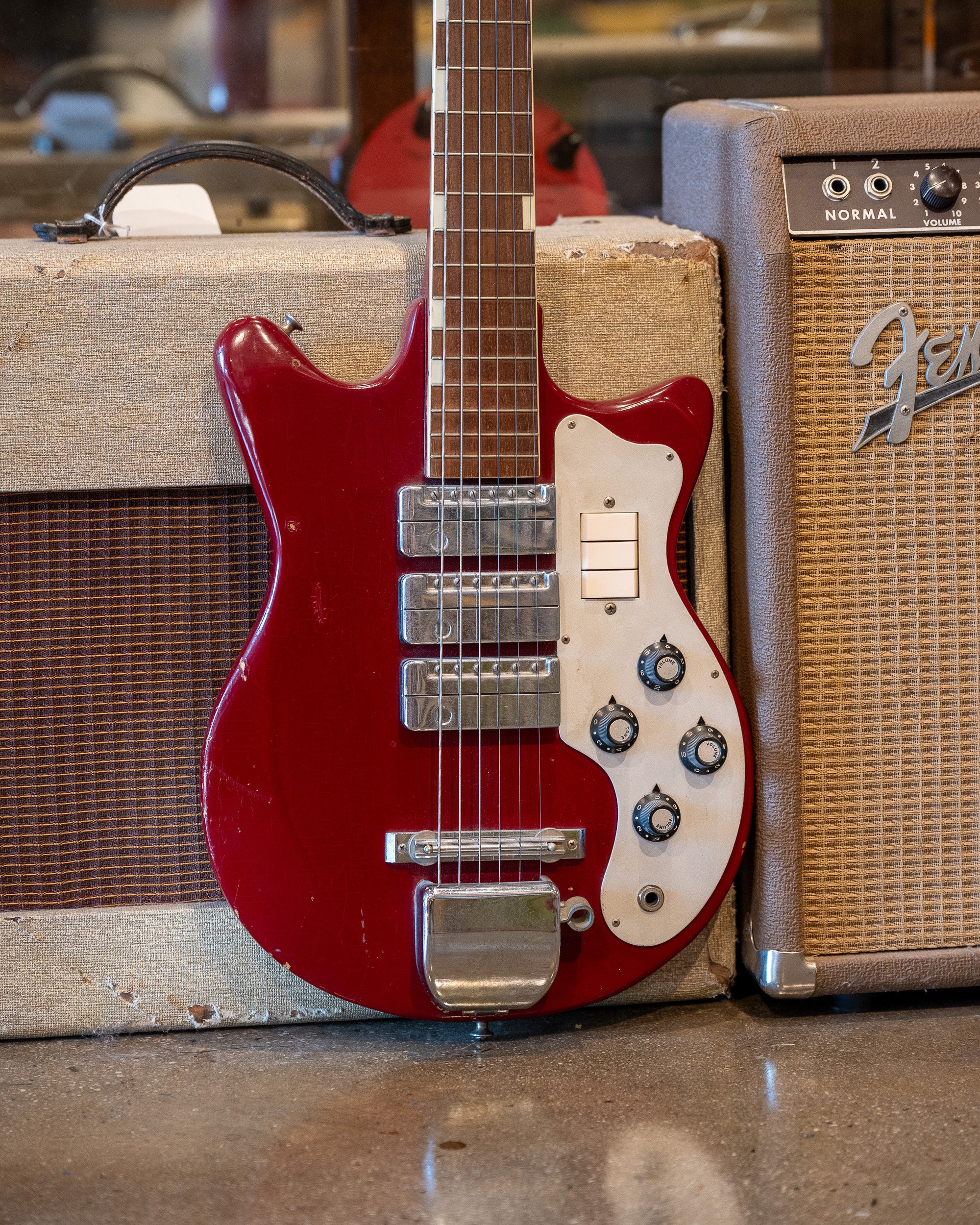 c1960s ColTone 'Teisco' MJ3L (Japan, Red)