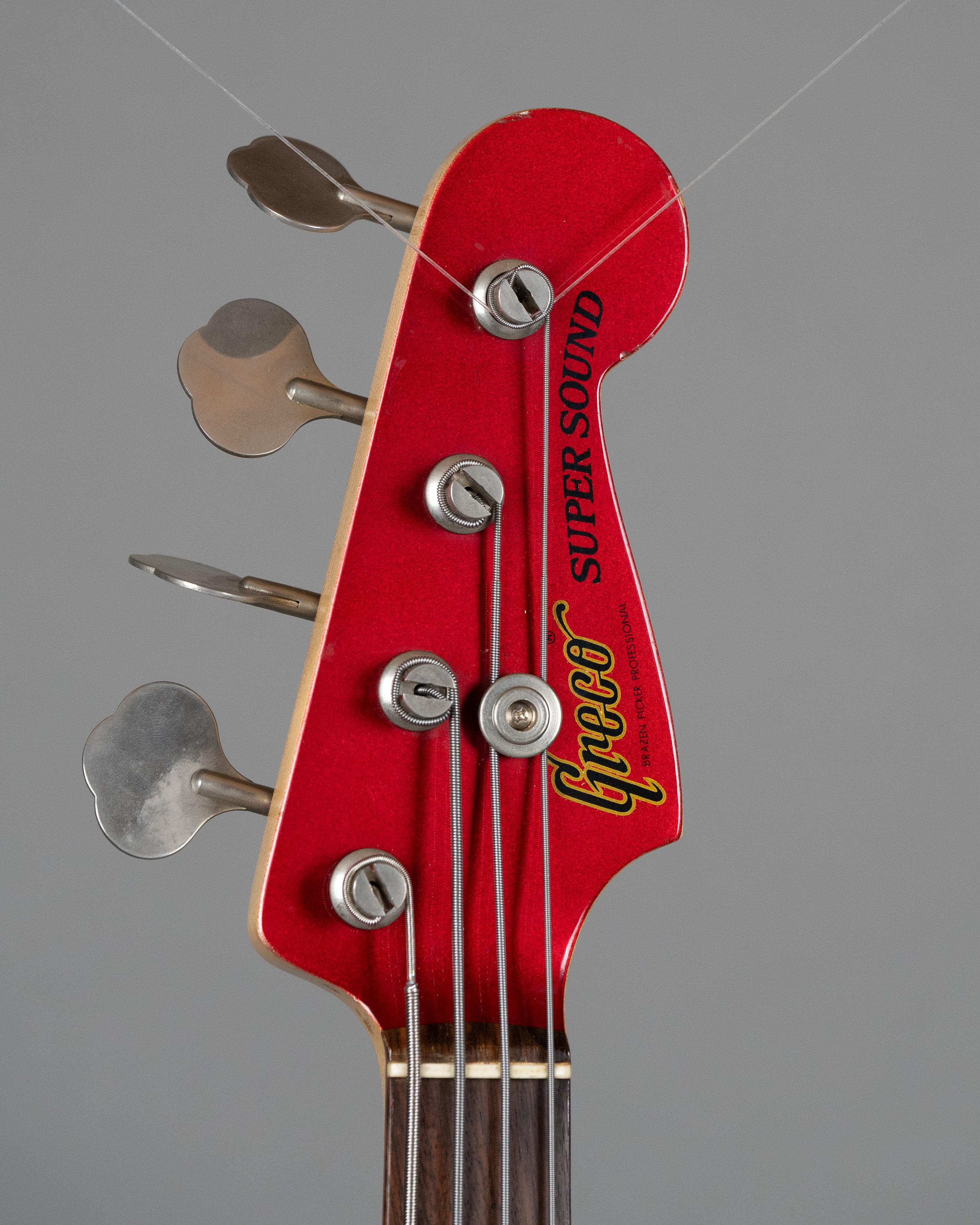 1981 Greco Super Sound 32" Scale P Bass (Japan, Candy Apple Red)