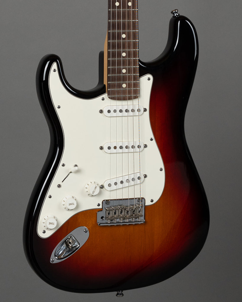2010 Fender American Standard Stratocaster Left Handed (USA, Sunburst, OHSC)