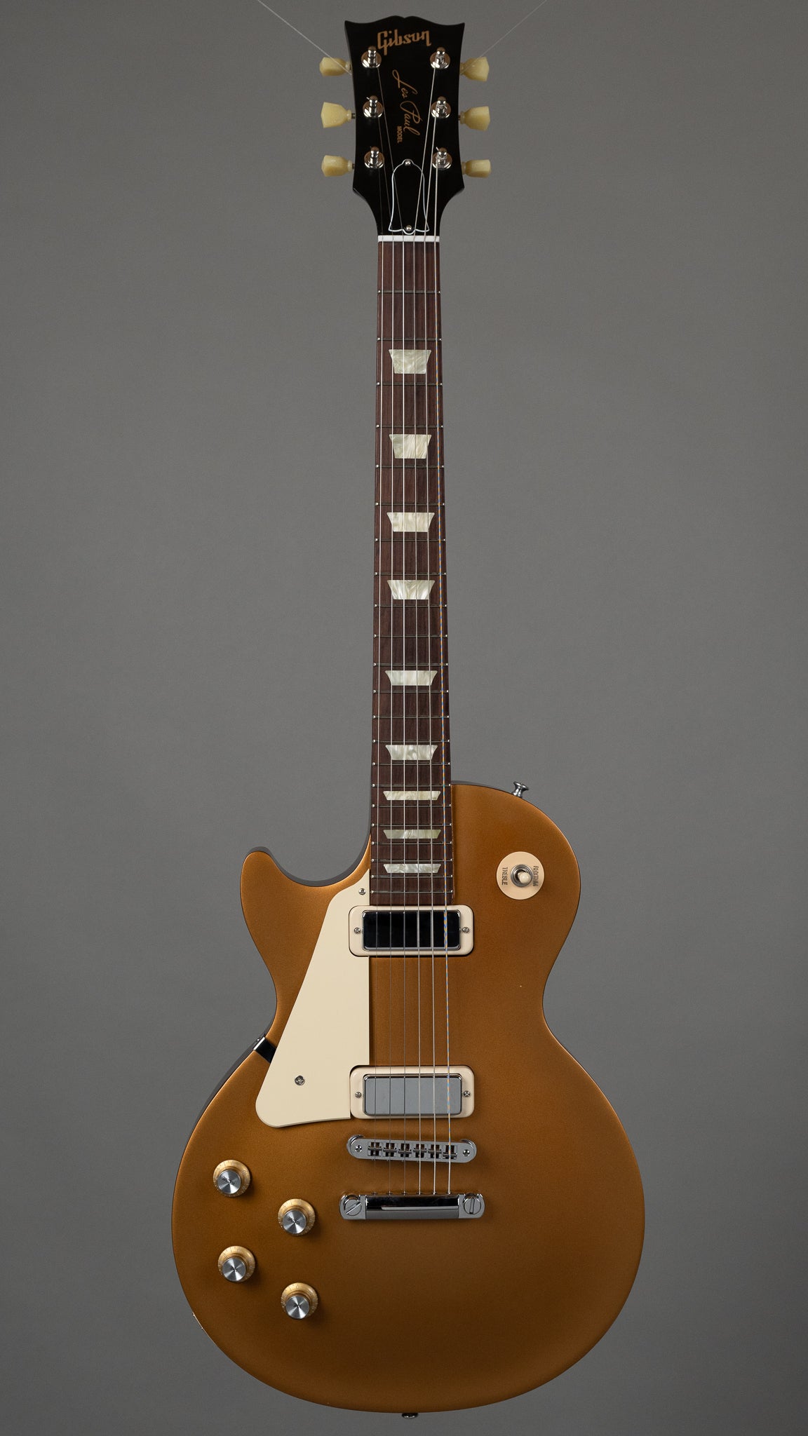 2012 Gibson 70s Tribute Left-handed (USA, Goldtop/Dark Back, OGB)