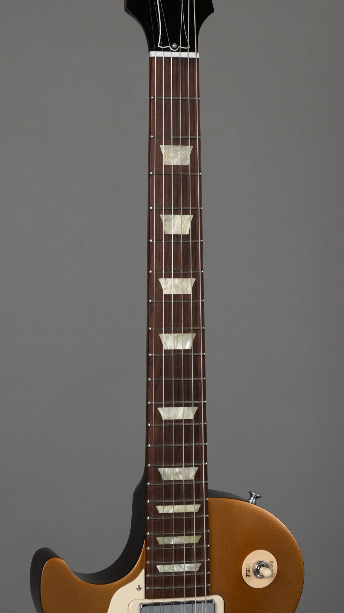 2012 Gibson 70s Tribute Left-handed (USA, Goldtop/Dark Back, OGB)