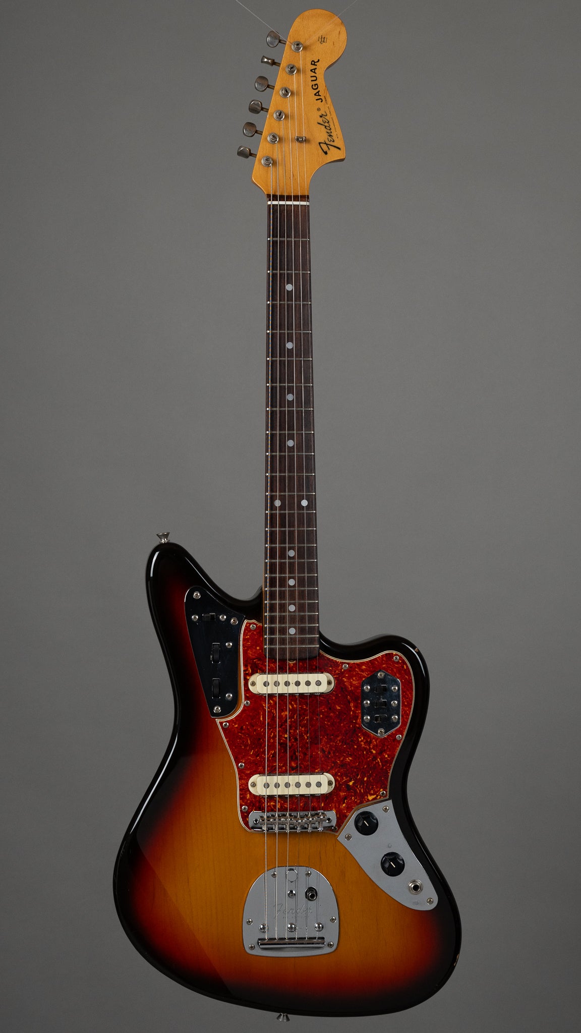 c1999 Fender JG66 Jaguar (Japan, Sunburst, SKB HSC)