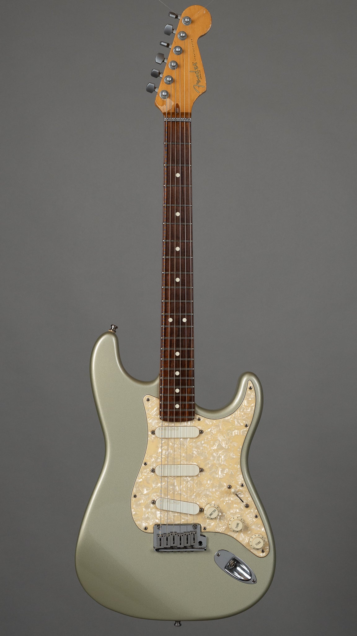 1997 Fender Strat Plus (USA, Inca Silver, OHSC)