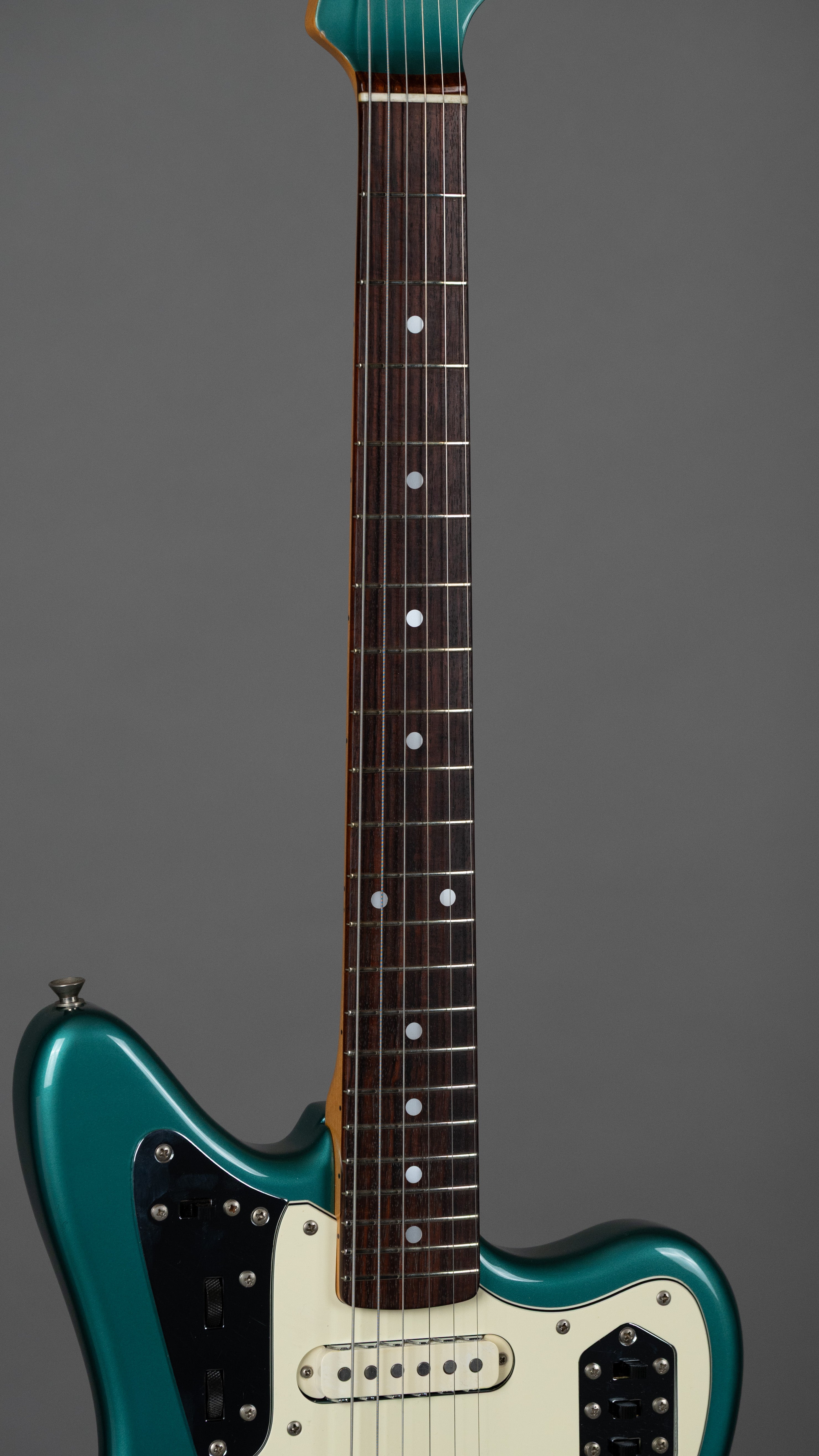 c1999 Fender JG66-85 Jaguar (Japan, Ocean Turquoise Metallic)