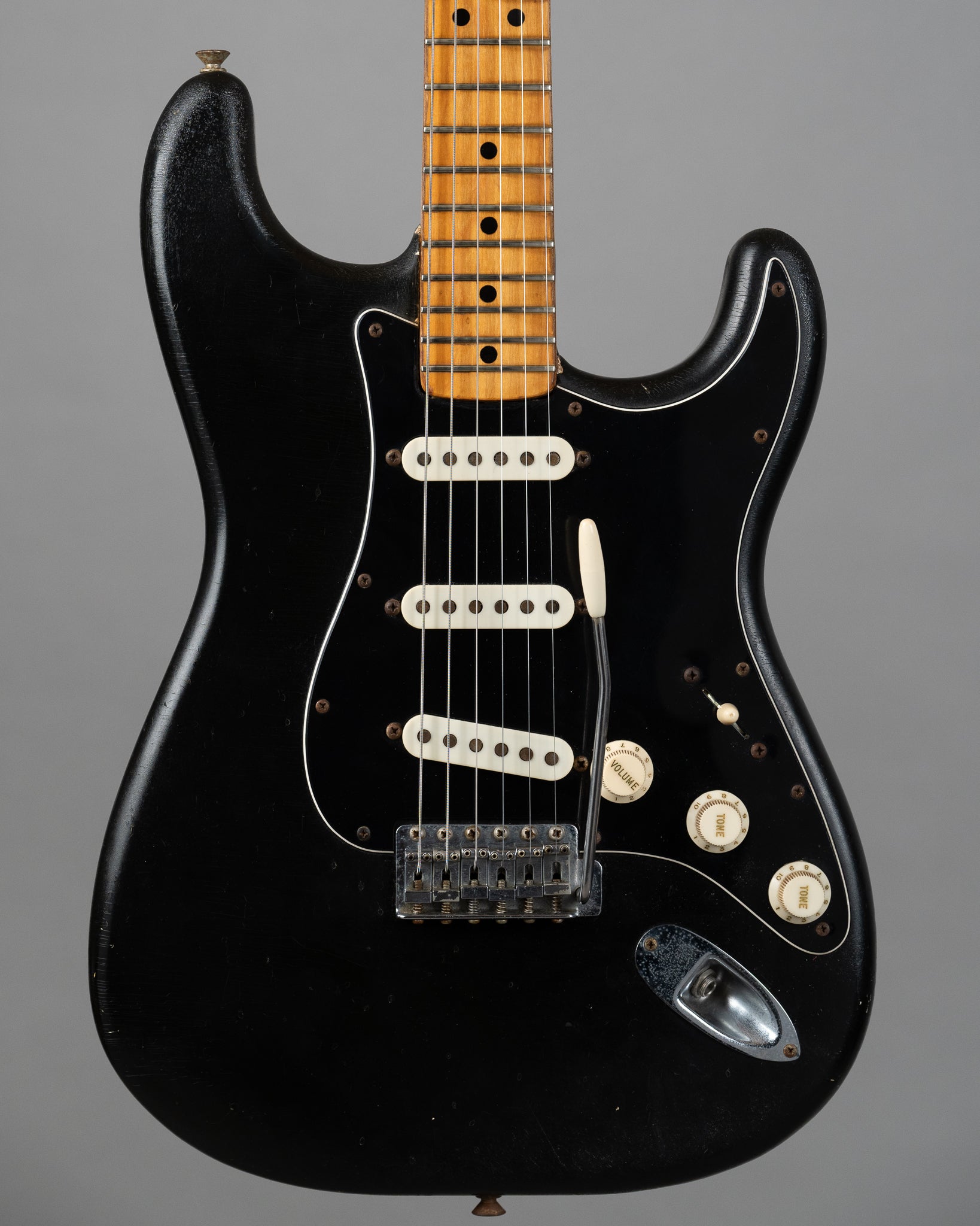 1976 Fender Stratocaster (USA, Black, OHSC)