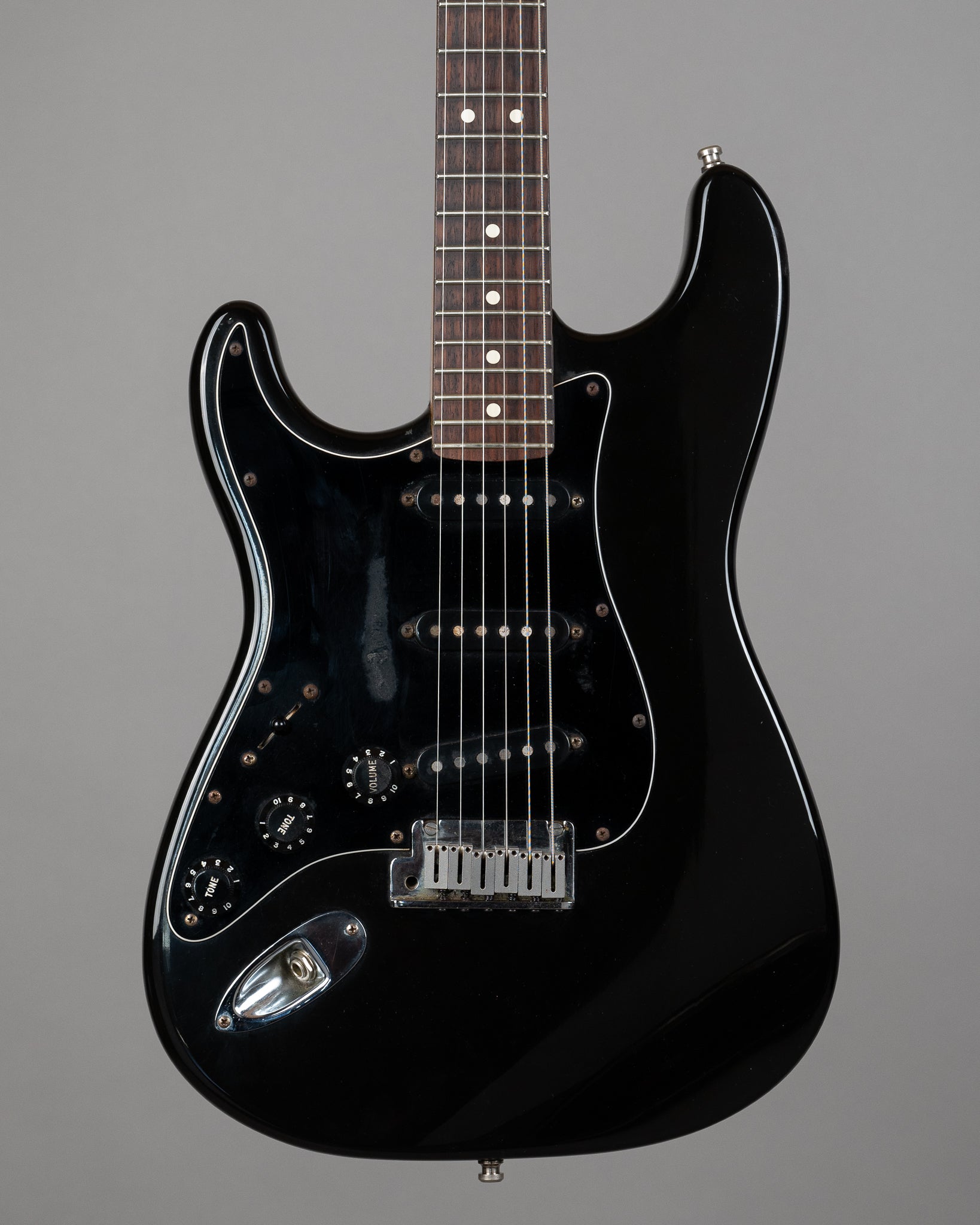 1995 Fender American Standard Stratocaster Left Handed (USA, Black, OHSC)