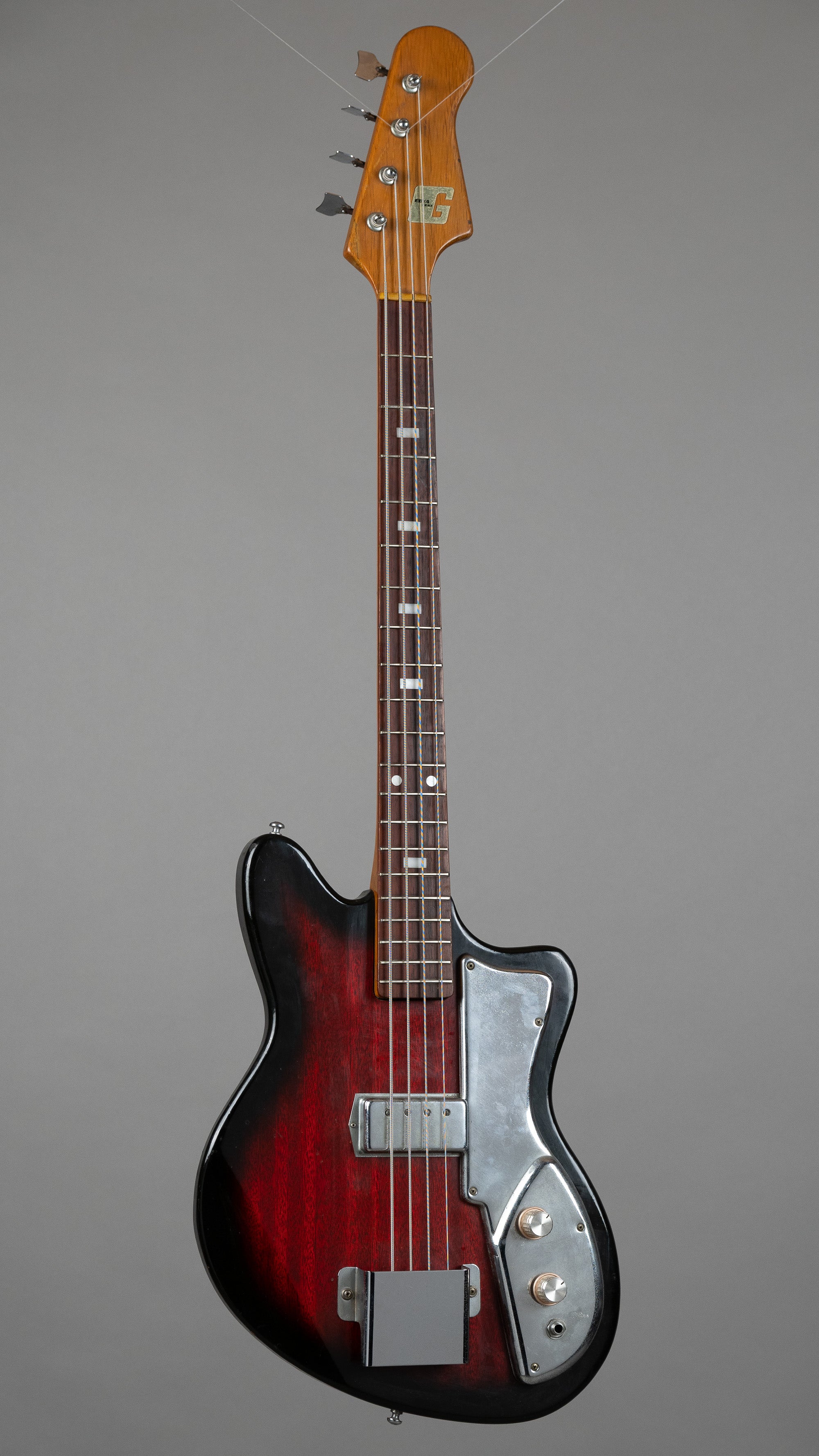 c1960s Guyatone EB-4 Bass (Japan, Redburst, OHSC)