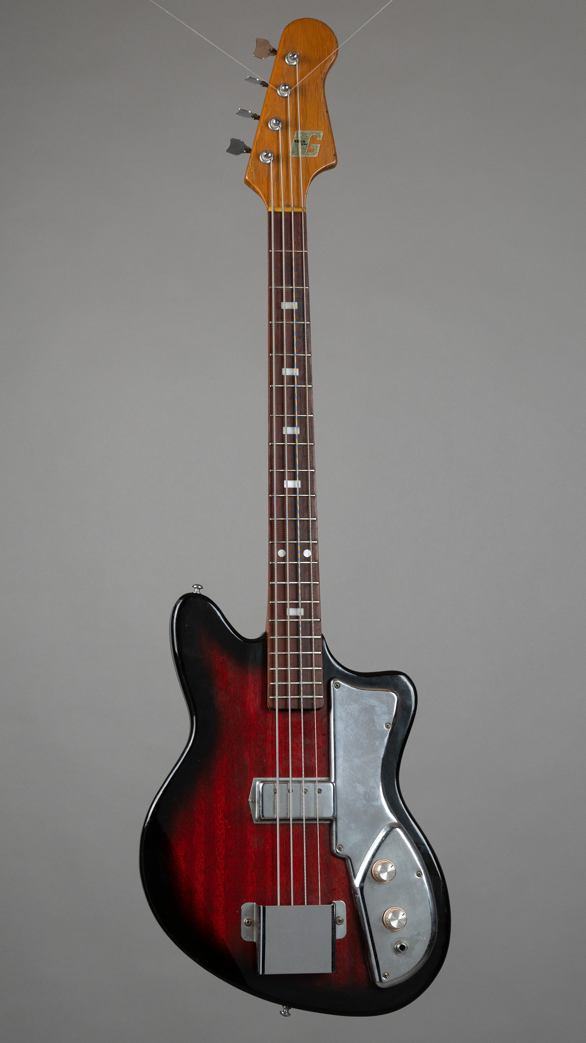 c1960s Guyatone EB-4 Bass (Japan, Redburst, OHSC)