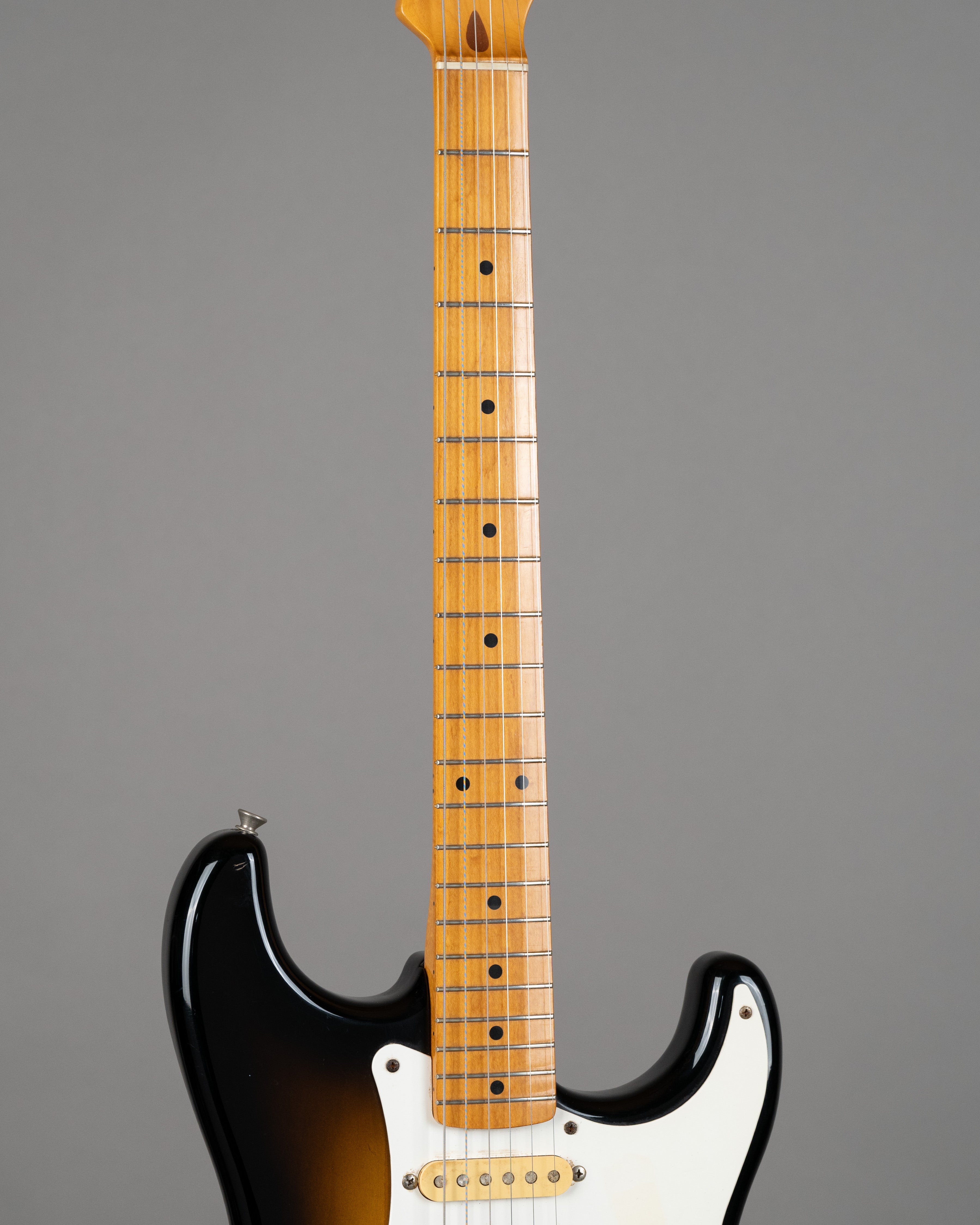 c1987 Squier Stratocaster (Japan, 2 Tone Sunburst, Gig Bag)