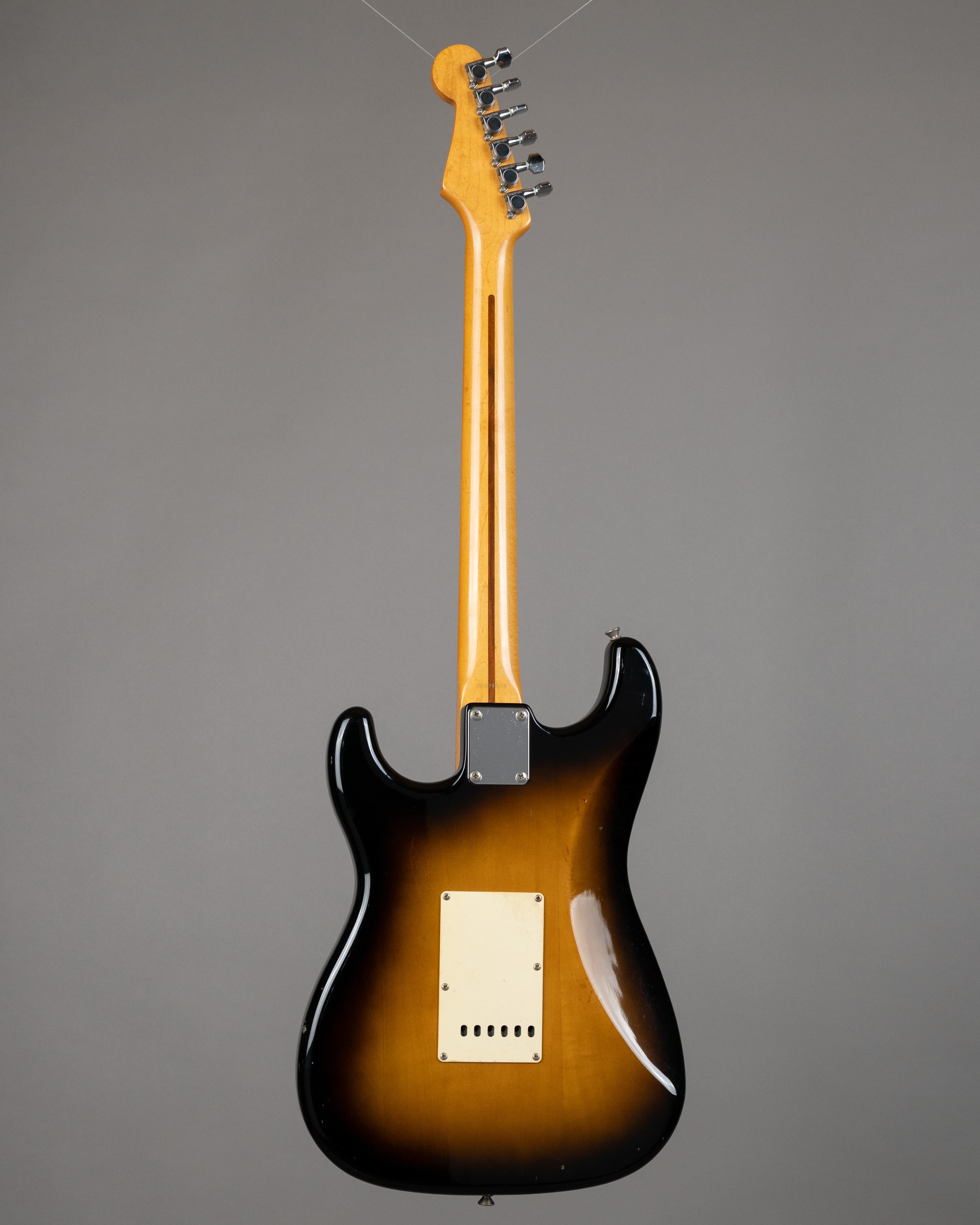 c1987 Squier Stratocaster (Japan, 2 Tone Sunburst, Gig Bag)