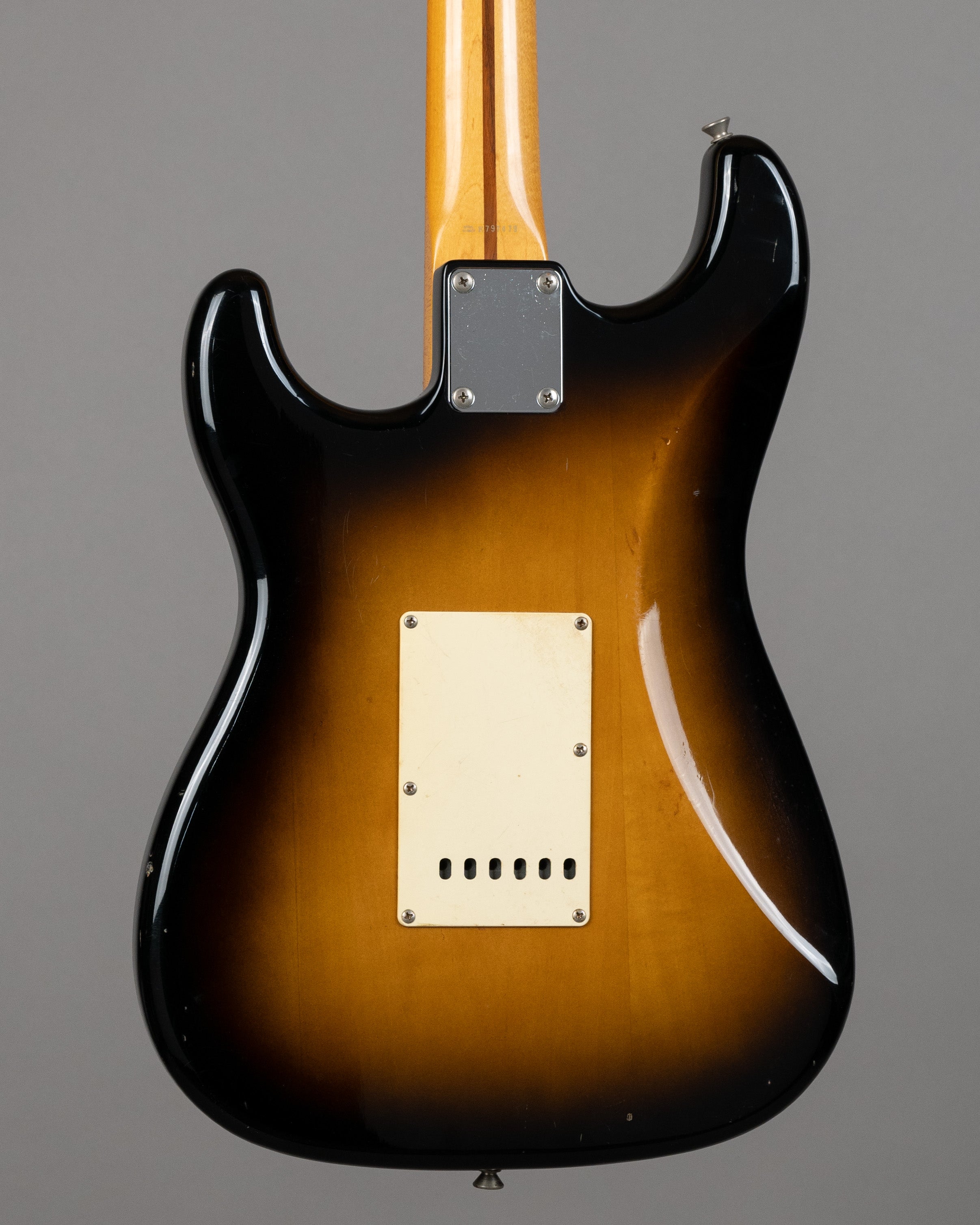 c1987 Squier Stratocaster (Japan, 2 Tone Sunburst, Gig Bag)