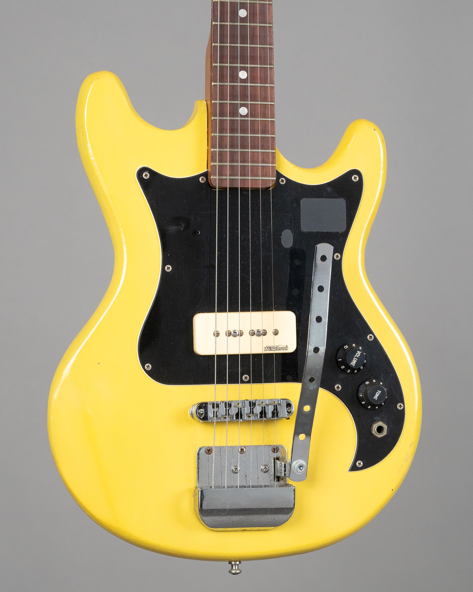 c1960s Dana Teisco Style (Japan, Yellow, King Crimson Graphic)
