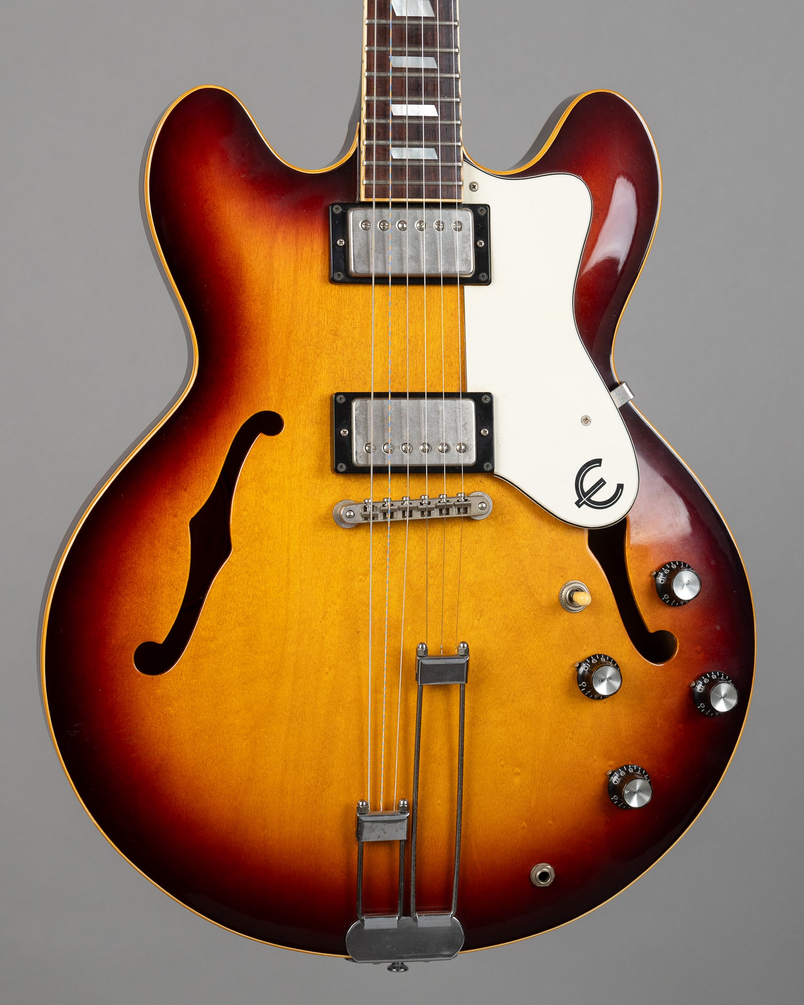 1990 Epiphone Riviera (Japan, Sunburst, OHSC)
