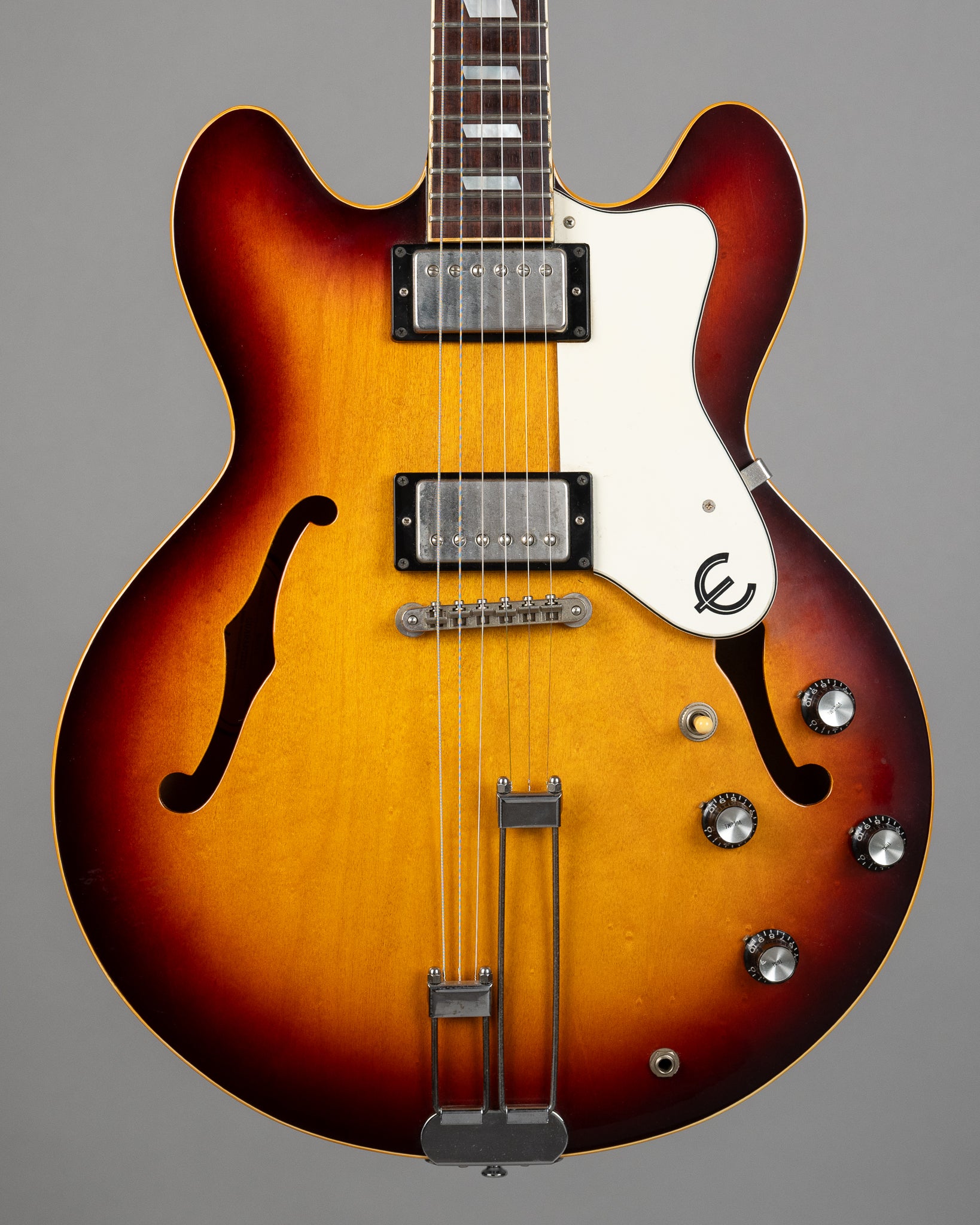 1990 Epiphone Riviera (Japan, Sunburst, OHSC)