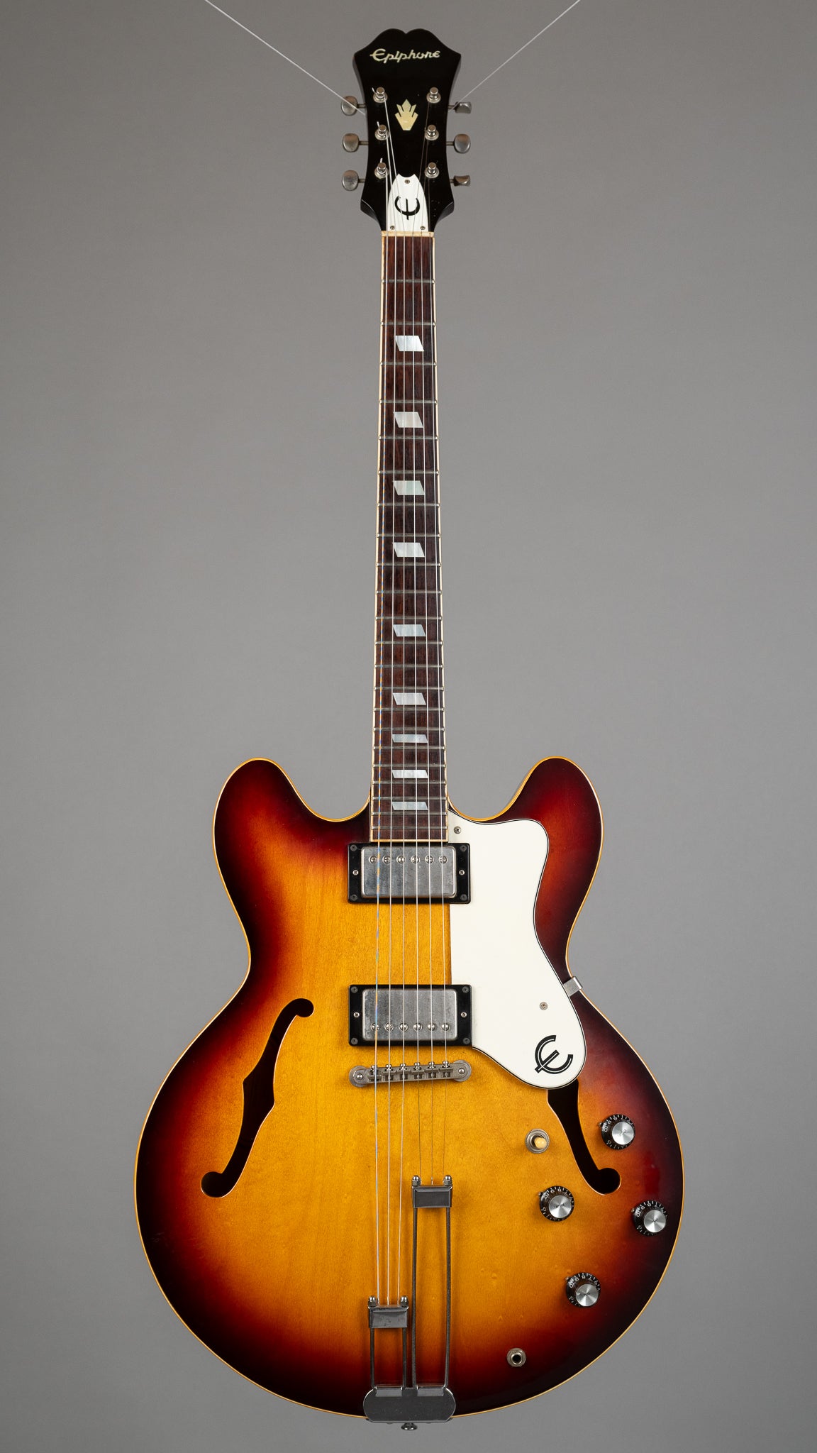 1990 Epiphone Riviera (Japan, Sunburst, OHSC)