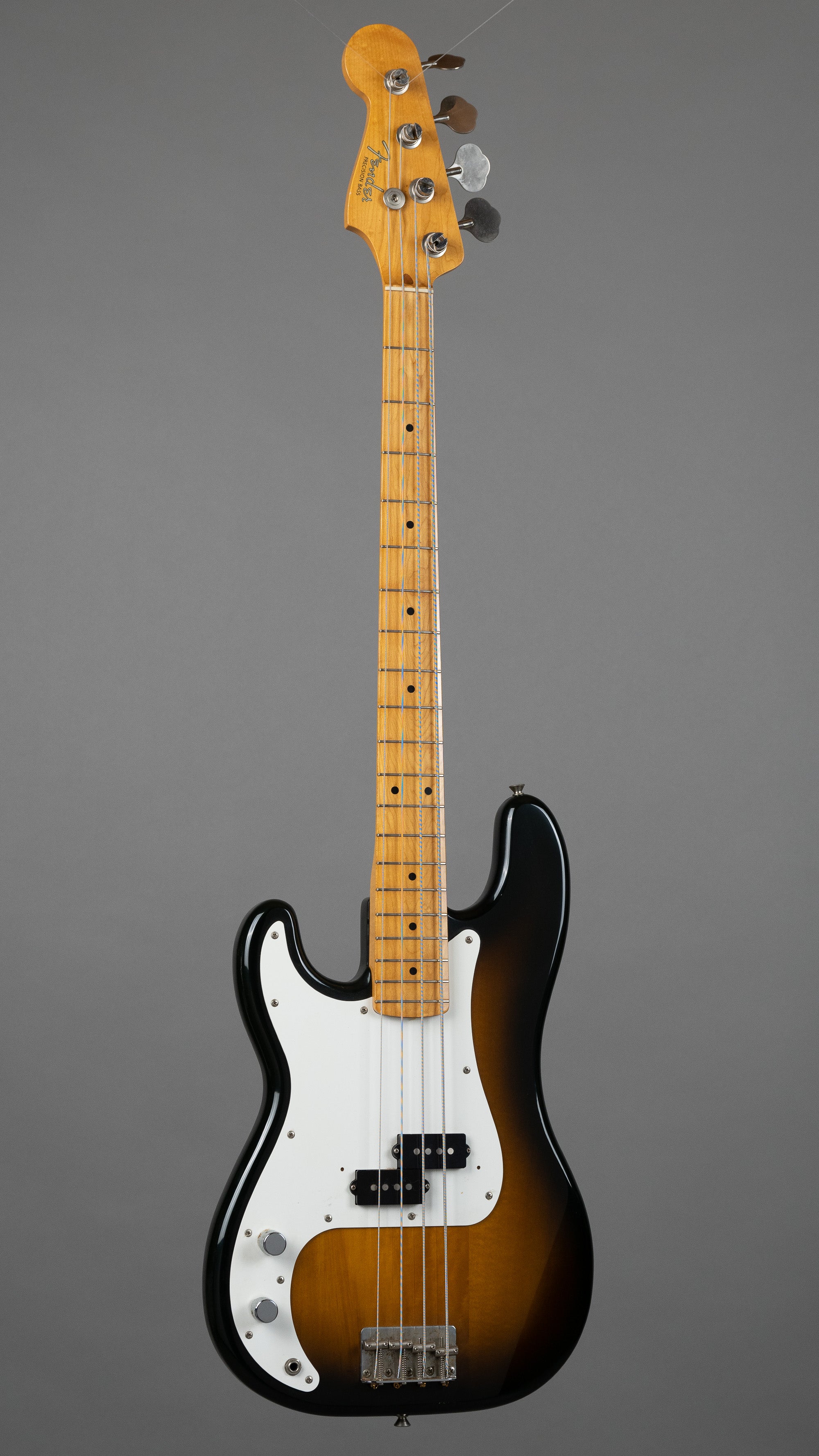 c1988 Fender 57RI Precision Bass Left Handed (Japan, Sunburst)