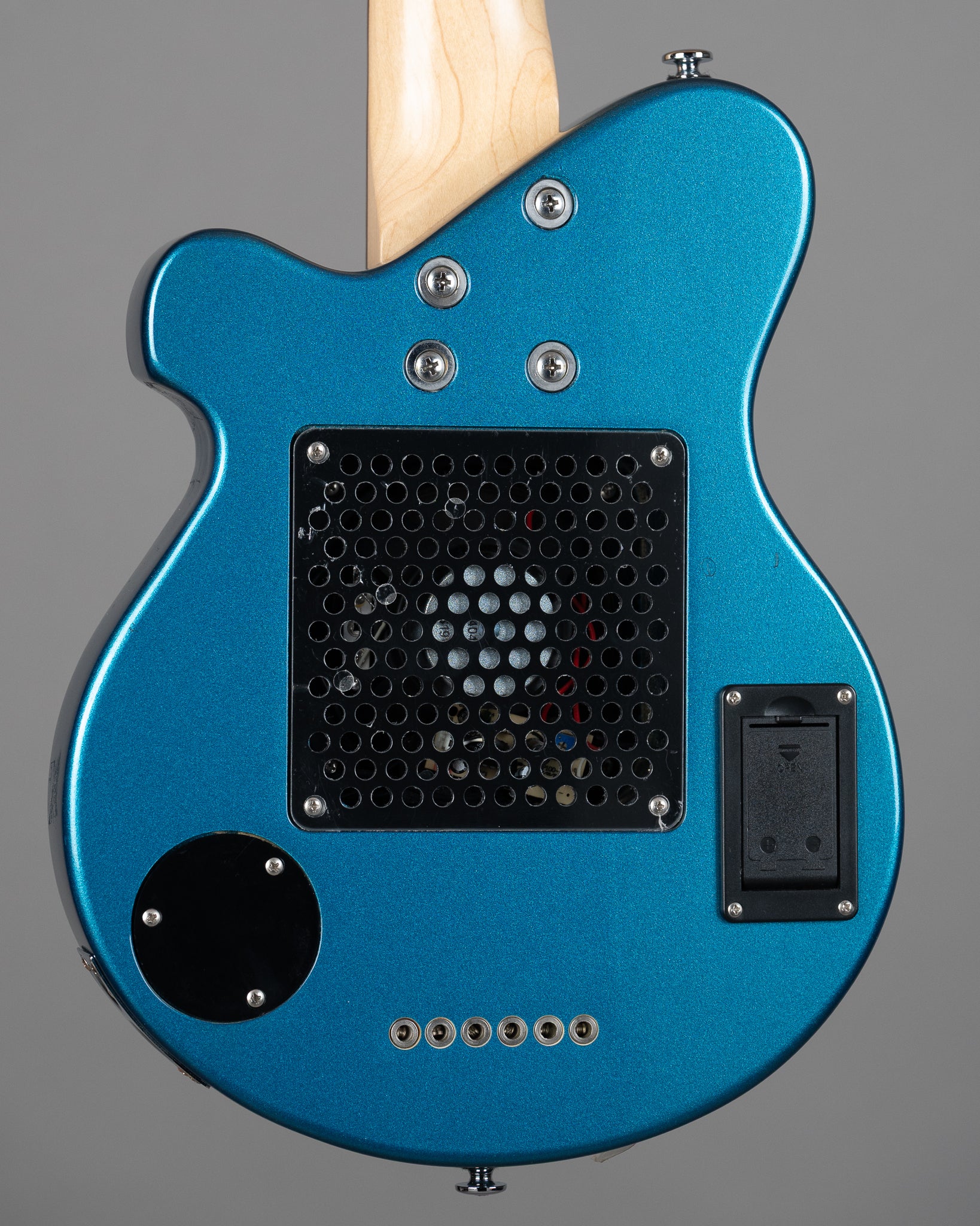 c2020s Pignose PGG-200 MBL Travel Guitar (China, Metallic Blue, OGB)