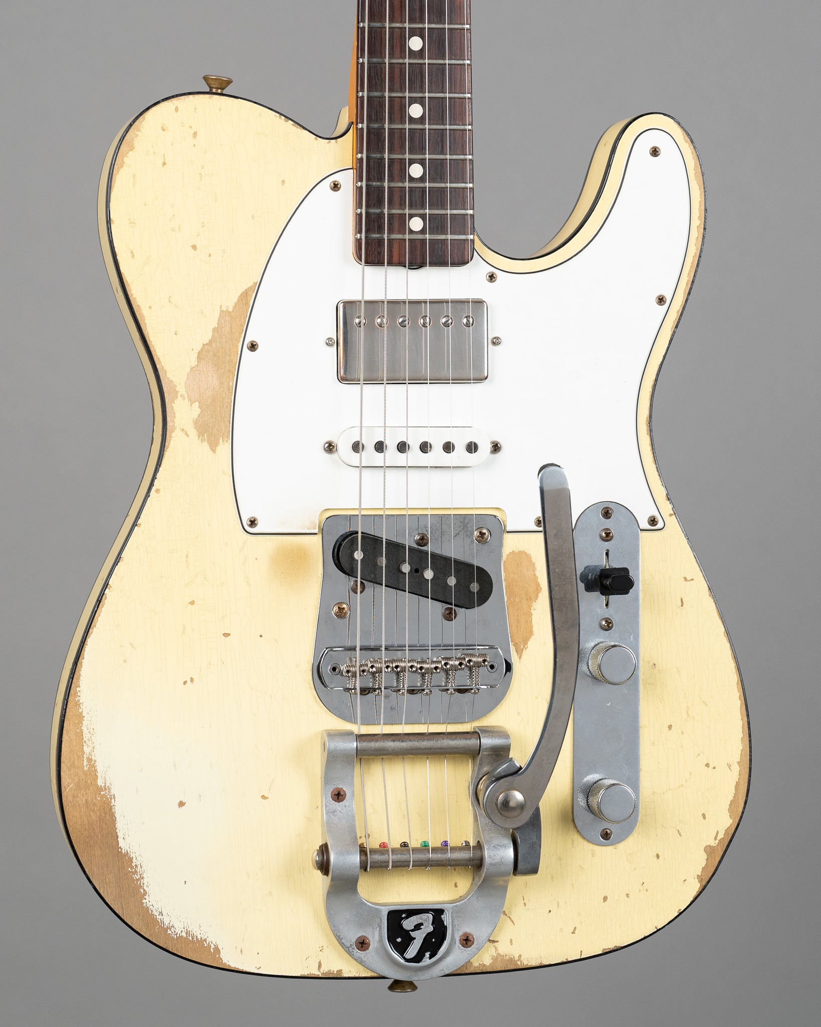 2016 Fender 60's Telecaster Custom Heavy Relic HSS (USA, Aged Vintage White, OHSC)