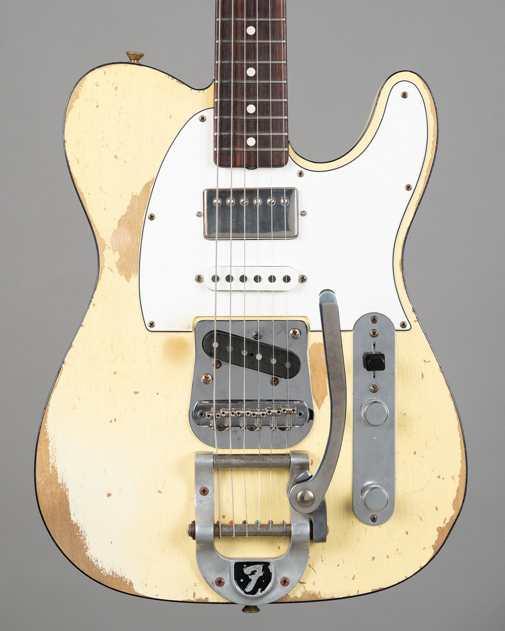 2016 Fender 60's Telecaster Custom Heavy Relic HSS (USA, Aged Vintage White, OHSC)
