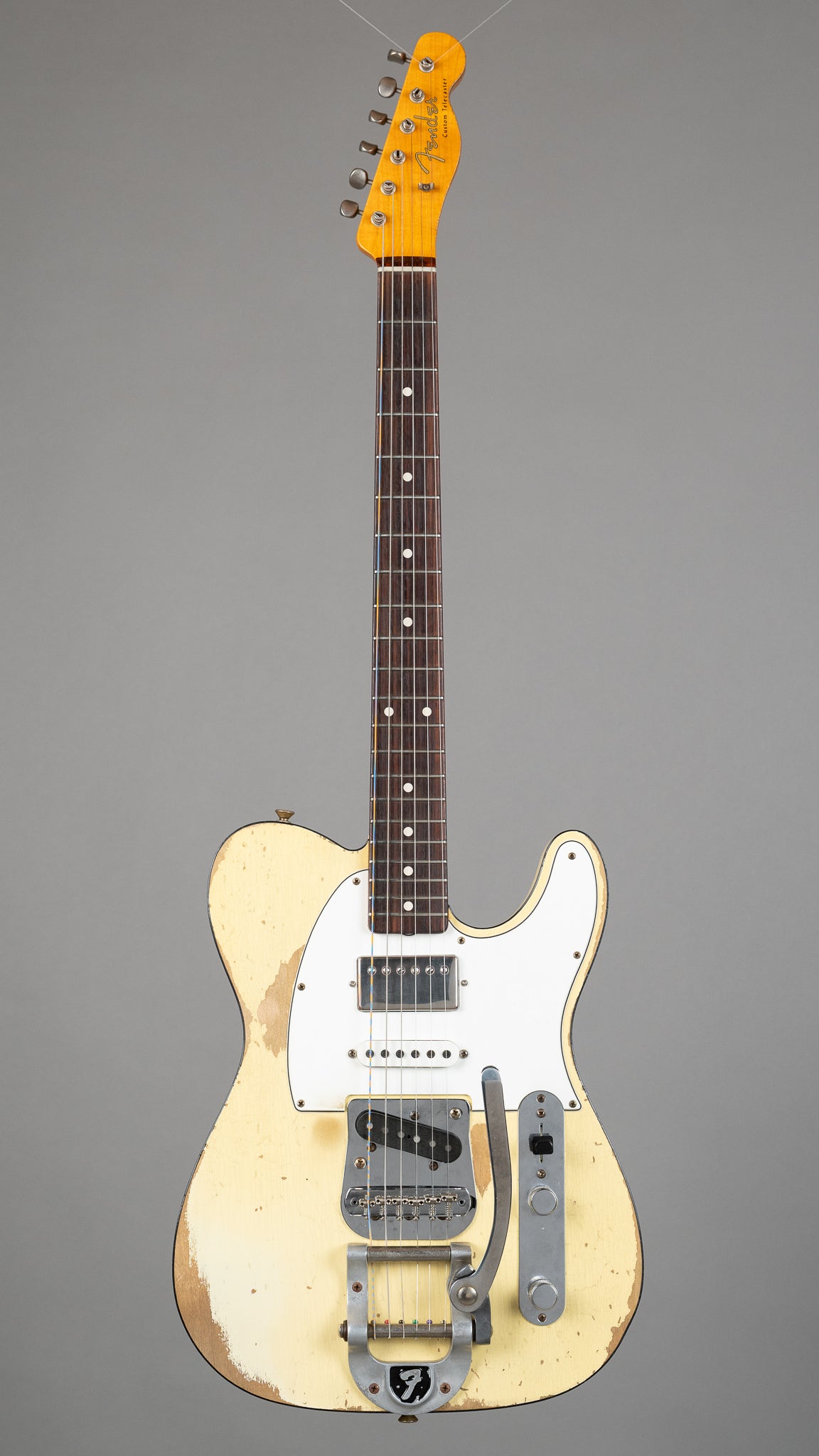 2016 Fender 60's Telecaster Custom Heavy Relic HSS (USA, Aged Vintage White, OHSC)