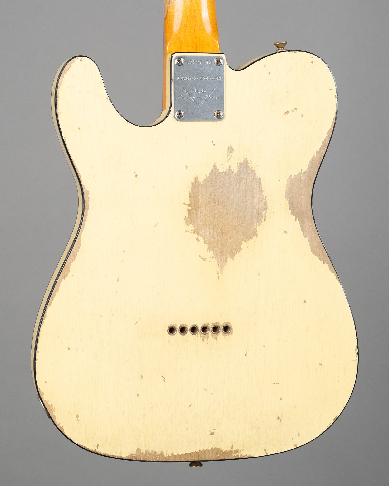 2016 Fender 60's Telecaster Custom Heavy Relic HSS (USA, Aged Vintage White, OHSC)