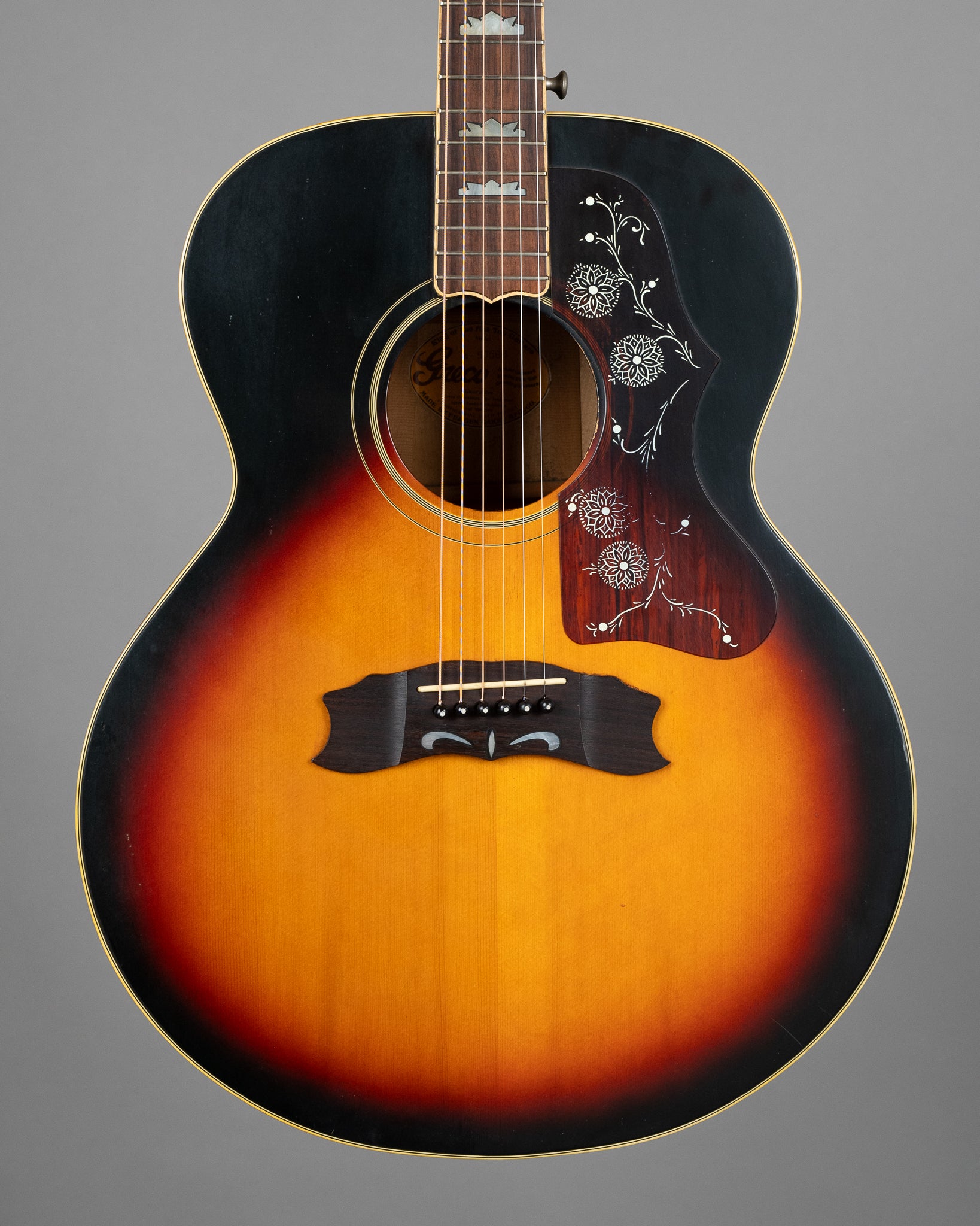 c1981 Greco W-505BS 'SJ-200' Jumbo (Japan, Sunburst)