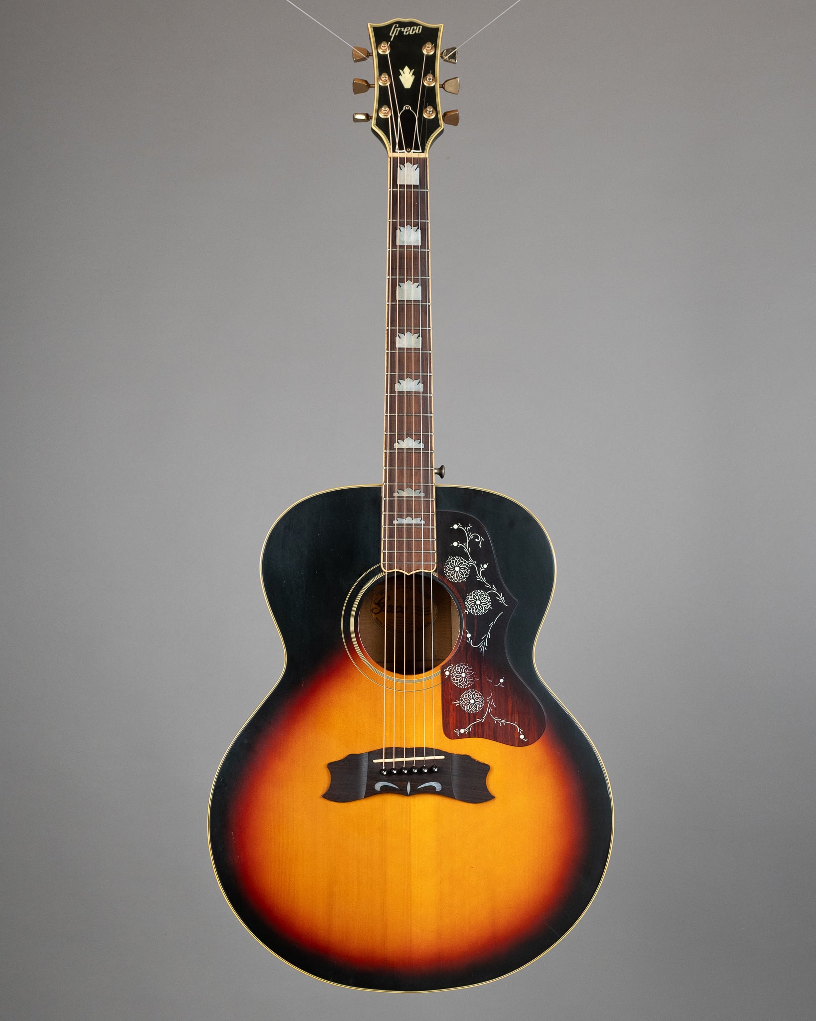 c1981 Greco W-505BS 'SJ-200' Jumbo (Japan, Sunburst)