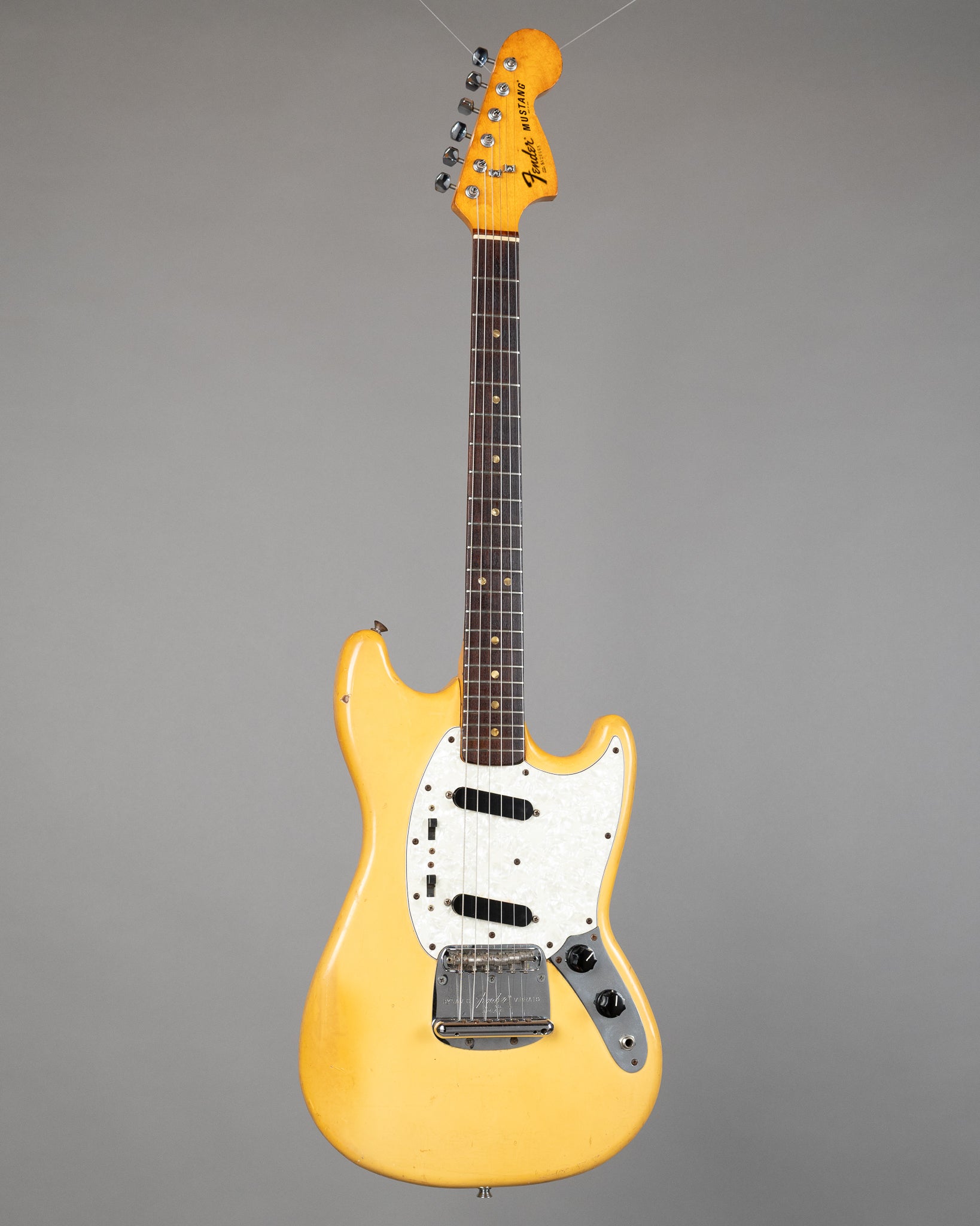 1977 Fender Mustang (USA, Olympic White, OHSC)