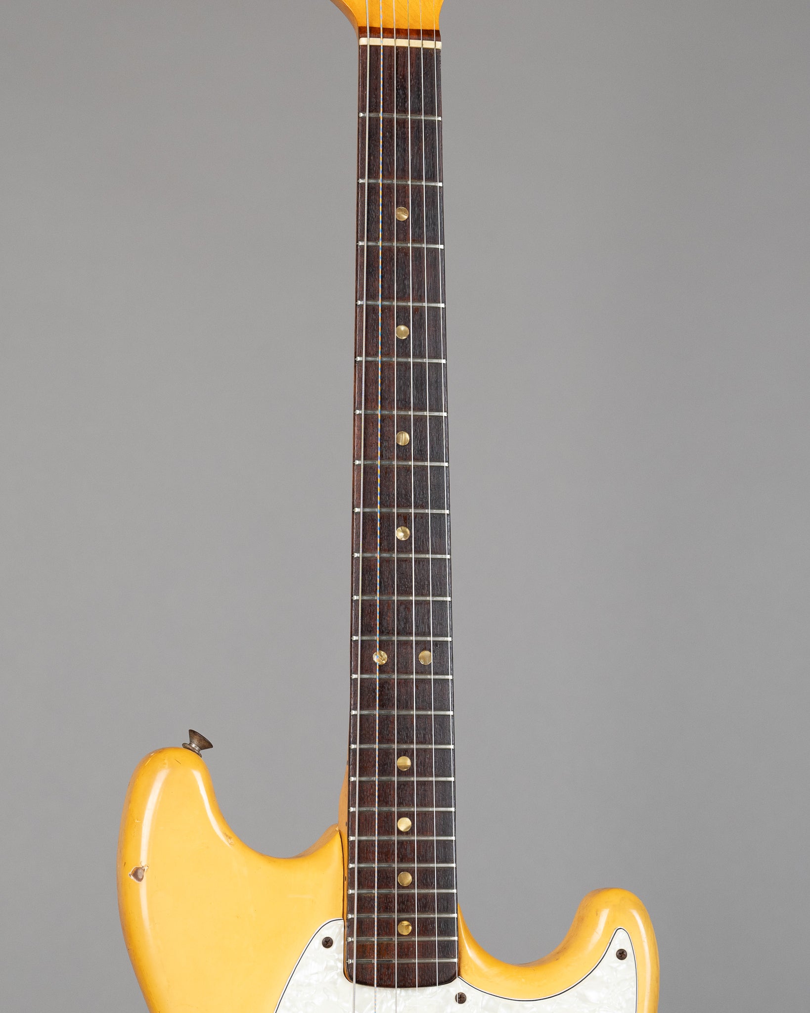 1977 Fender Mustang (USA, Olympic White, OHSC)
