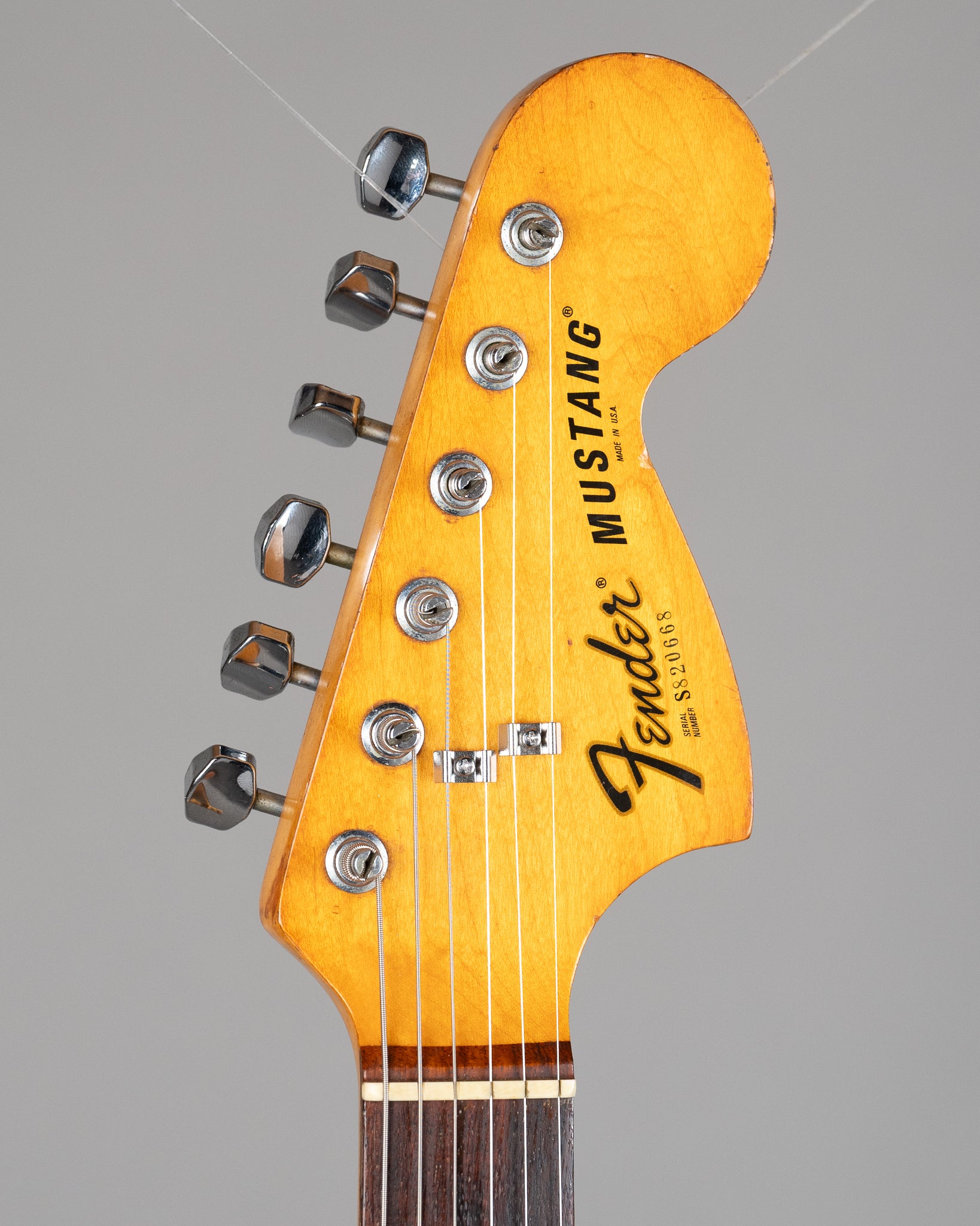 1977 Fender Mustang (USA, Olympic White, OHSC)