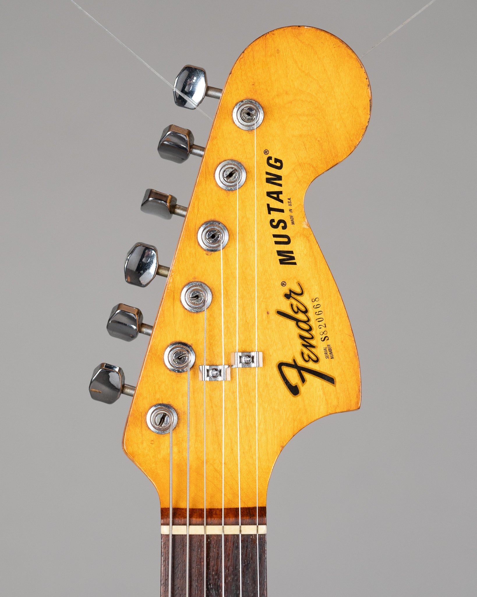 1977 Fender Mustang (USA, Olympic White, OHSC)