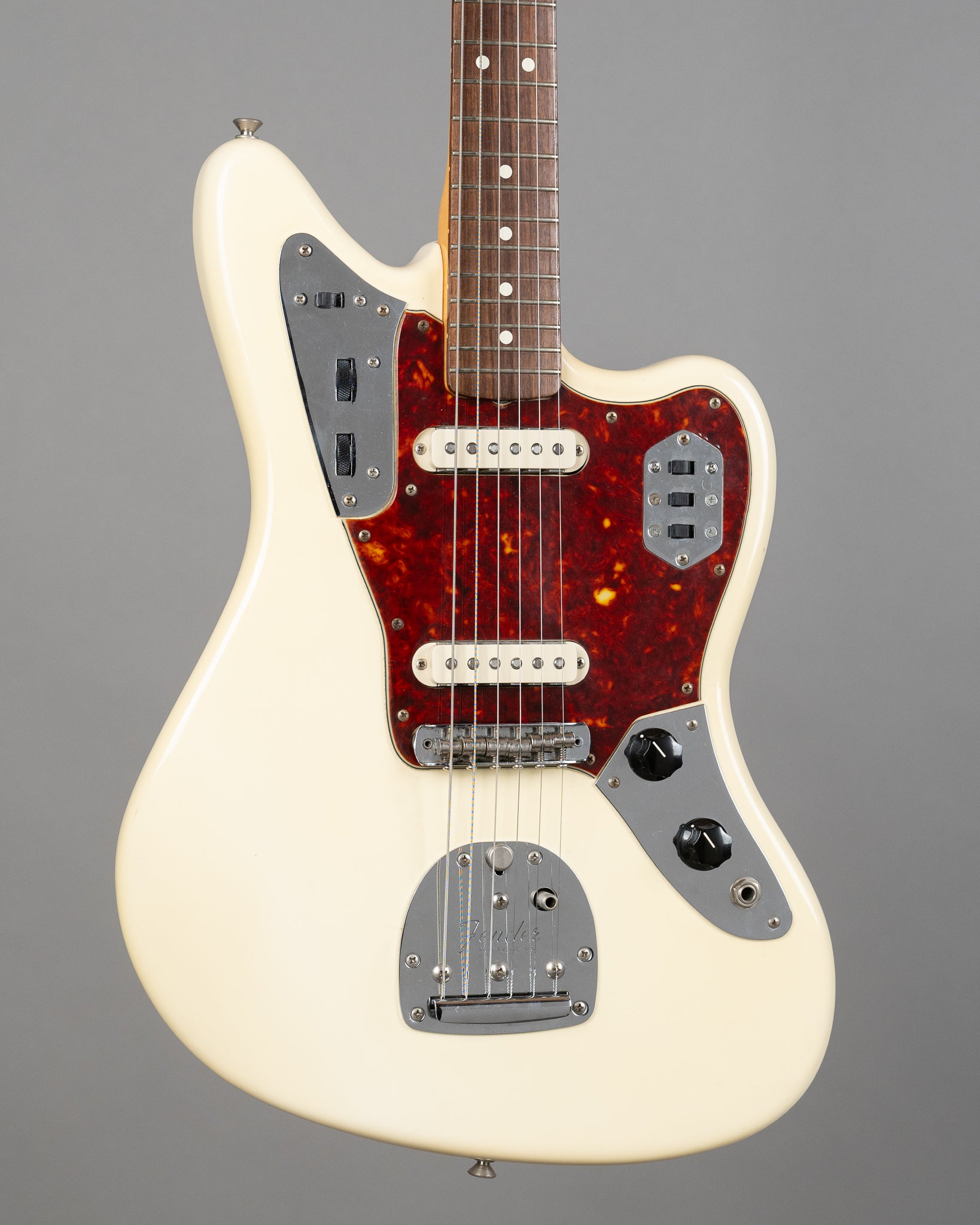 2005 Fender AVRI Vintage '62 Jaguar (USA, Olympic White, OHSC)
