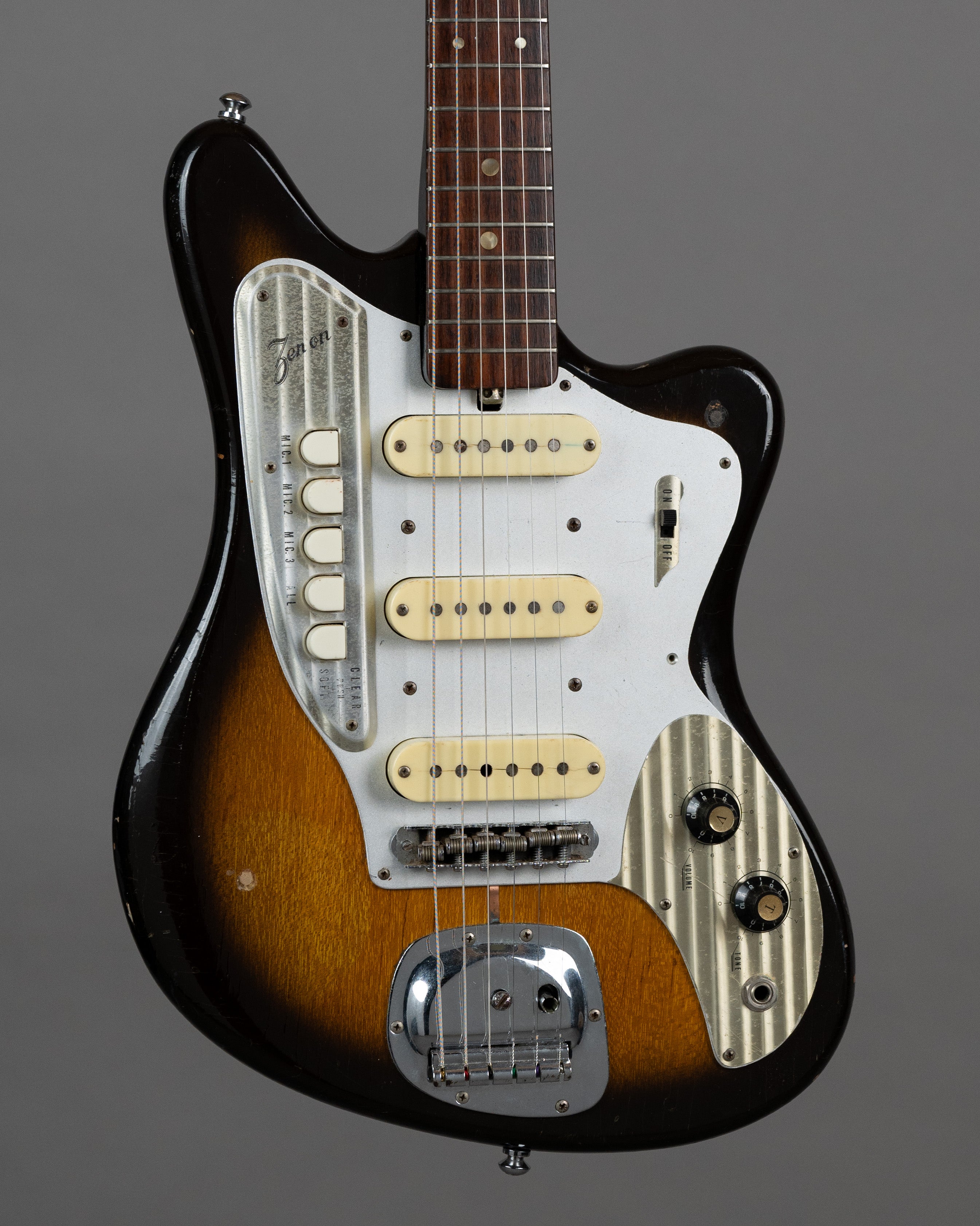 c1966 Zenon ZES220 Electric Guitar (Japan, Sunburst)