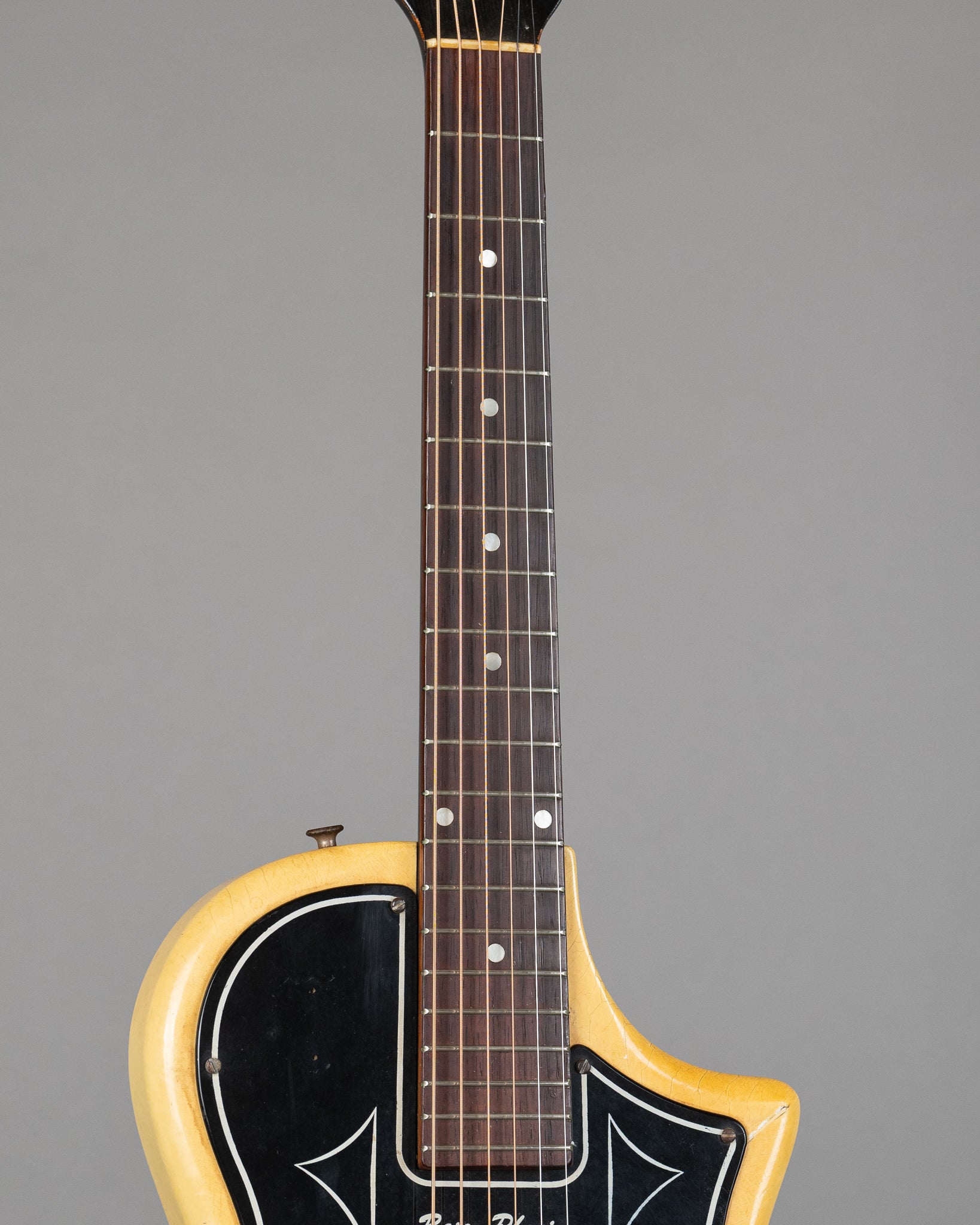 1957 National Resophonic Model 1133 (USA, White Pearloid, Gig Bag)