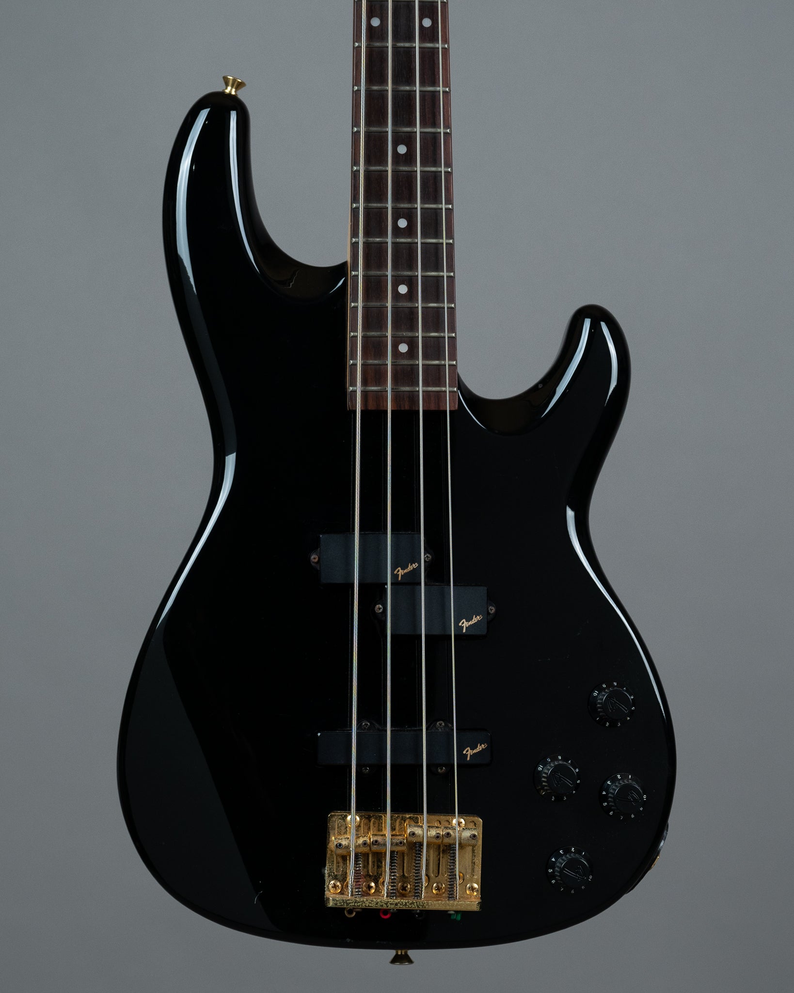 c1993 Fender PJR-65 Contemporary Jazz Bass Special (Japan, Black, Gold Hardware)