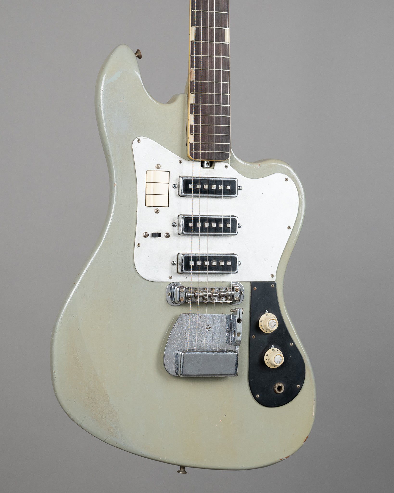 c1960s Teisco TG-64 (Japan, Battleship Grey, Non Monkey Grip)
