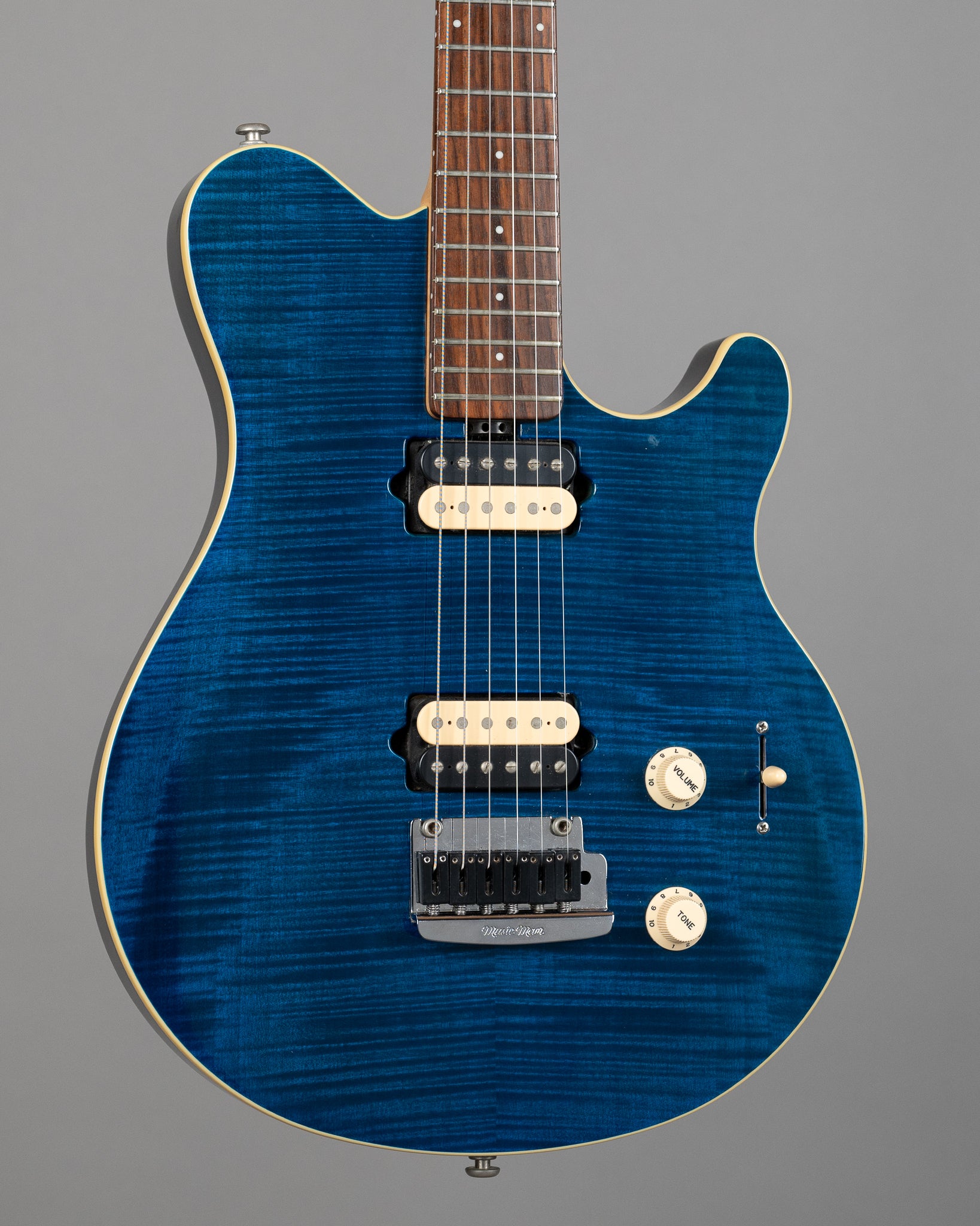 2009 Ernie Ball Music Man Axis Super Sport HH (USA, Transparent Blue,