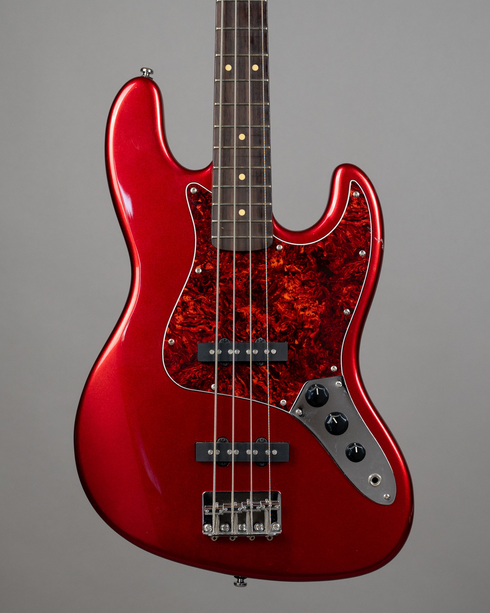 2014 Grassroots 'Jazz Bass' (Indonesia, Candy Apple Red) *