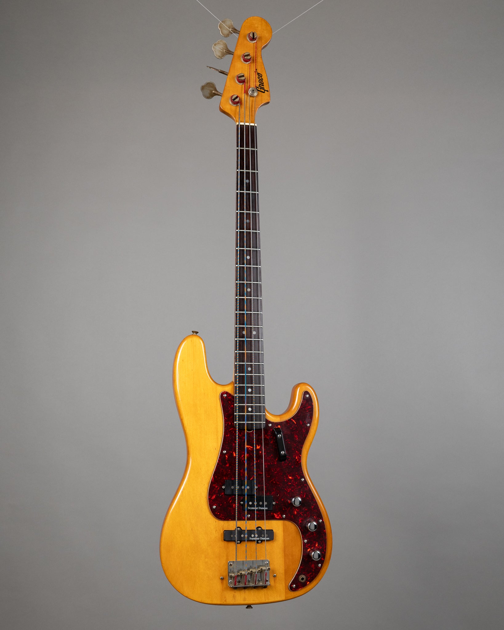 c1974 Greco Precision Bass Mod (Japan, Natural Gloss, Seymour Duncan Pickups)