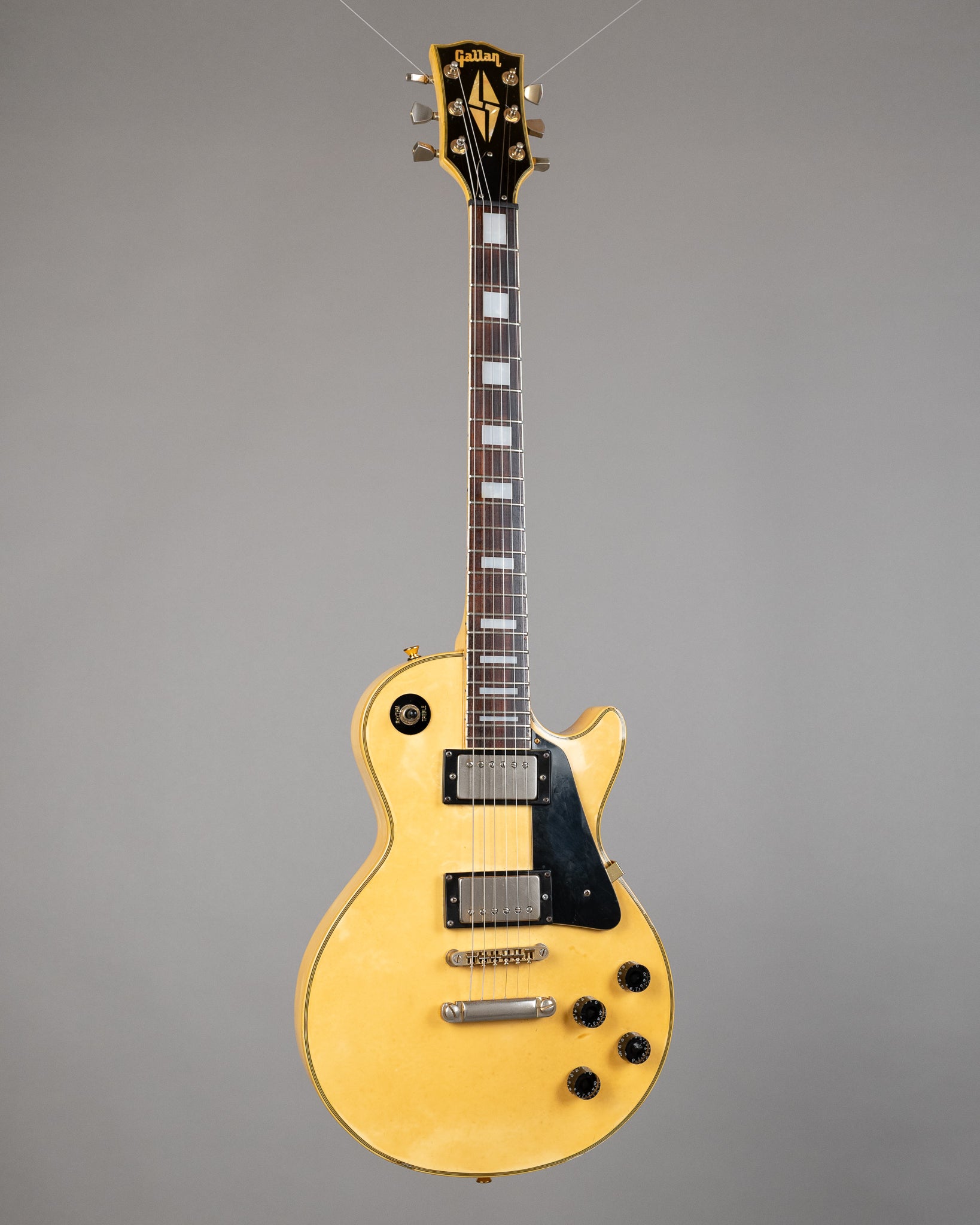 c1970s Gallan Les Paul Custom (Japan, Cream, Gold Hardware)