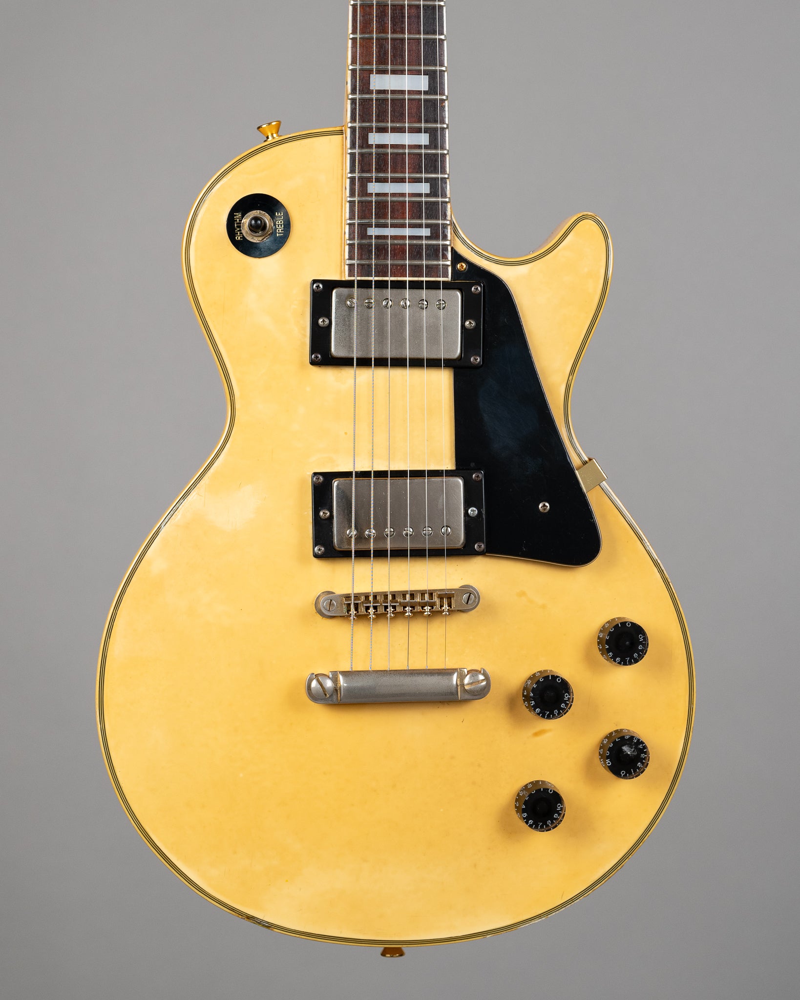 c1970s Gallan Les Paul Custom (Japan, Cream, Gold Hardware)